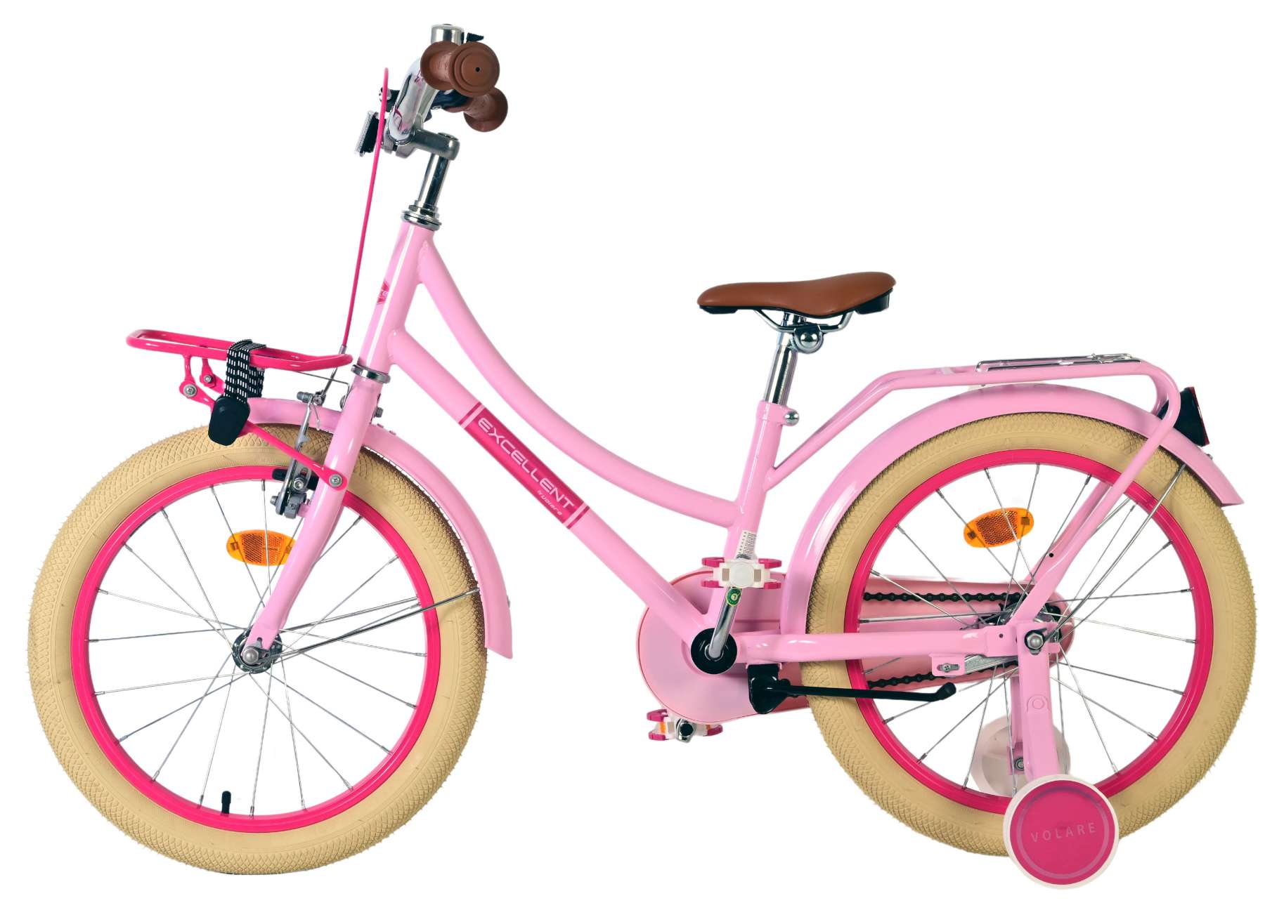 Volare Excellent Kinderfiets - Meisjes -18 inch - Roze - 95% afgemonteerd 7 Volare Excellent Kinderfiets - Meisjes -18 inch - Roze - 95% afgemonteerd - Afbeelding 7