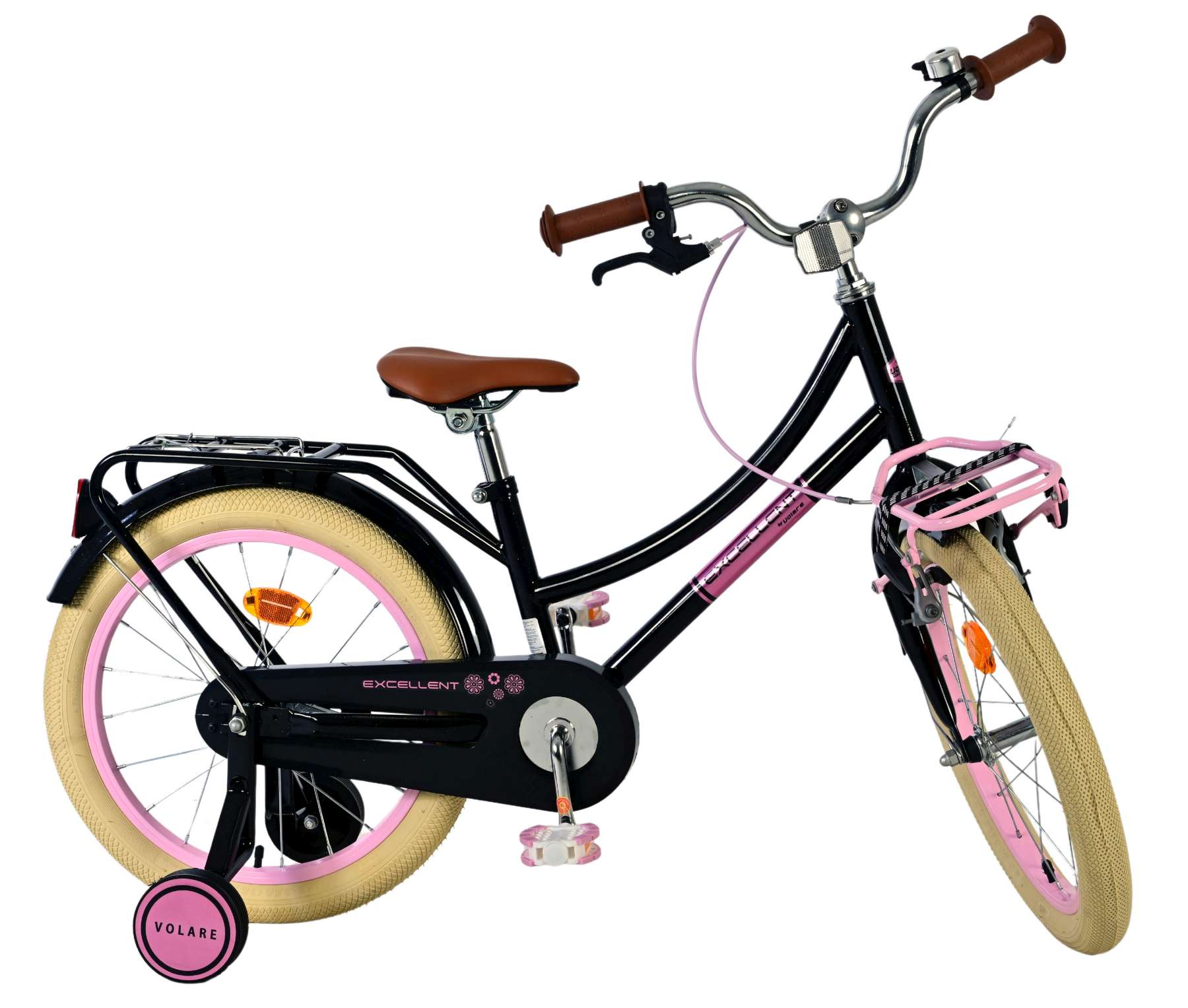 Volare Excellent Kinderfiets - Meisjes - 18 inch - Zwart - 95% afgemonteerd 10 Volare Excellent Kinderfiets - Meisjes - 18 inch - Zwart - 95% afgemonteerd - Afbeelding 10