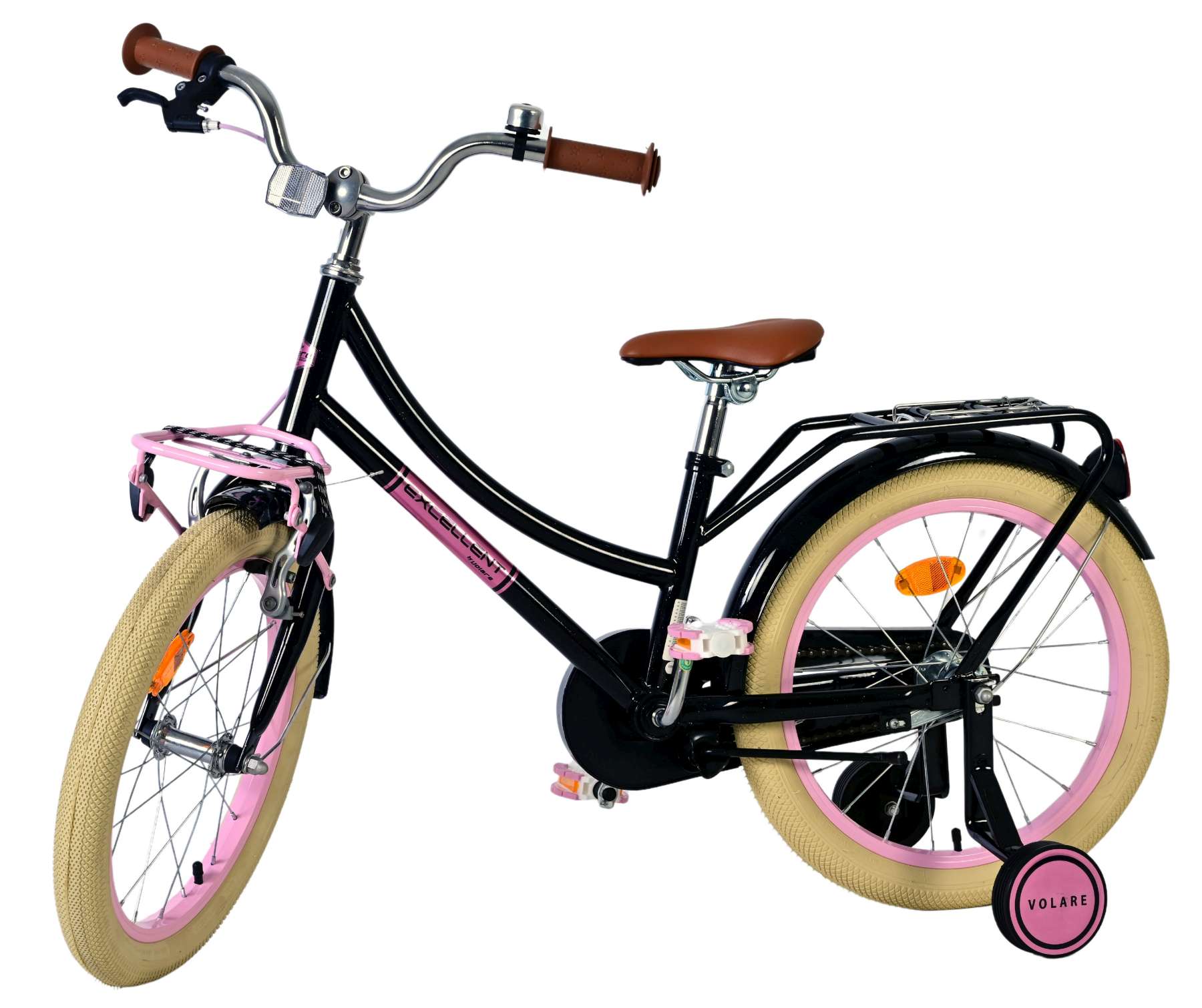 Volare Excellent Kinderfiets - Meisjes - 18 inch - Zwart - 95% afgemonteerd 8 Volare Excellent Kinderfiets - Meisjes - 18 inch - Zwart - 95% afgemonteerd - Afbeelding 8