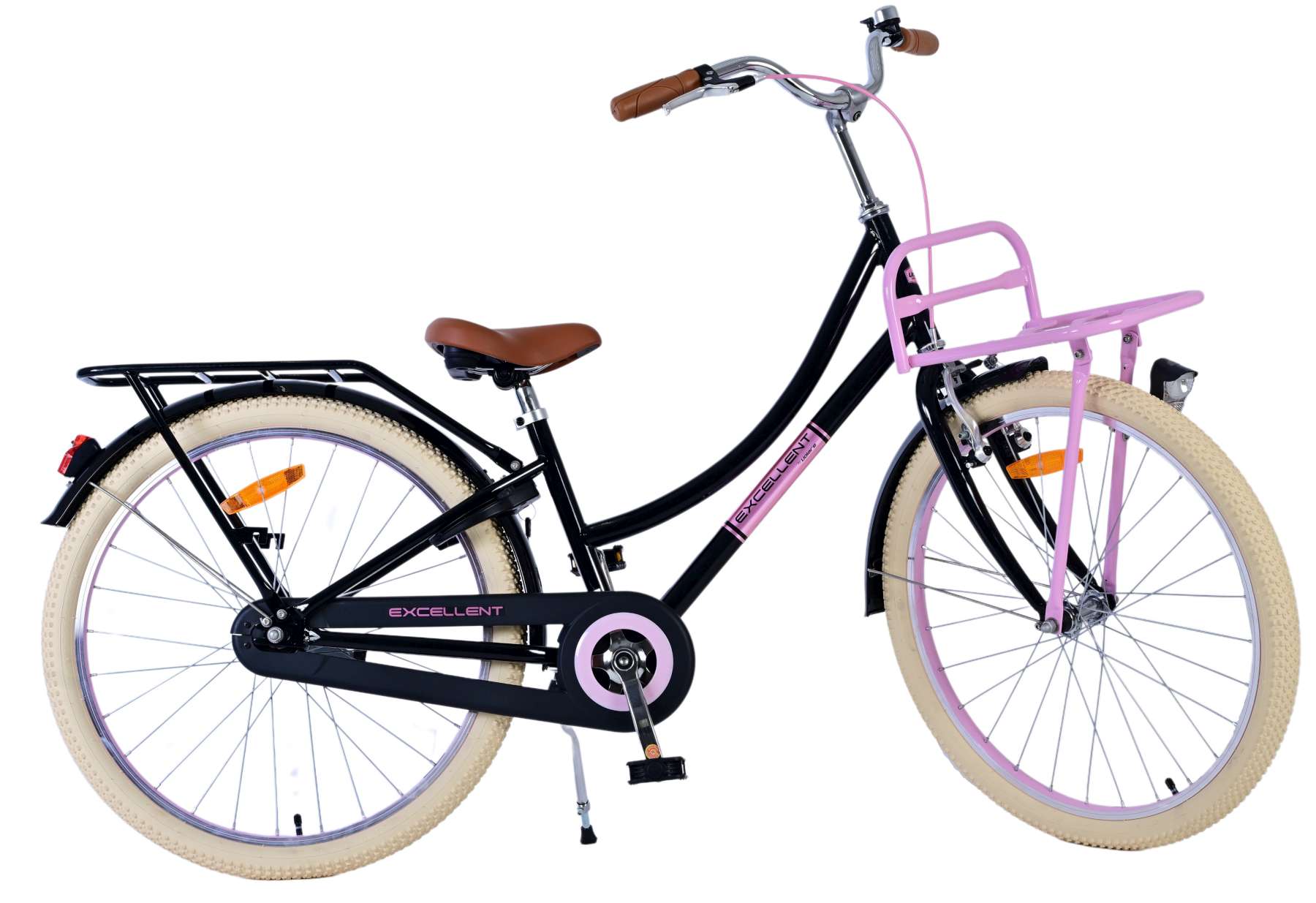 Volare Excellent Kinderfiets - Meisjes - 24 inch - Zwart 2 Volare Excellent Kinderfiets - Meisjes - 24 inch - Zwart - Afbeelding 2