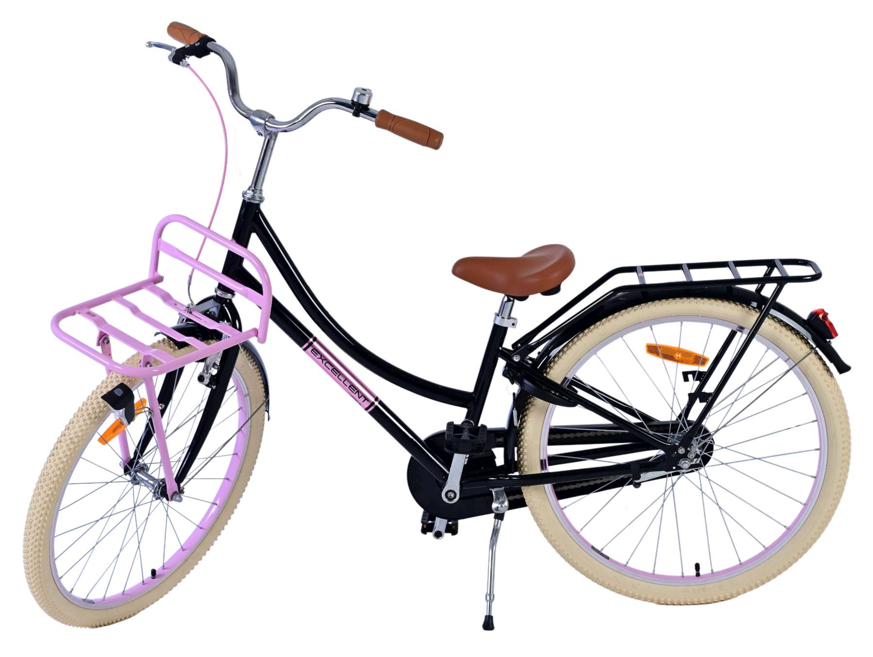 Volare Excellent Kinderfiets - Meisjes - 24 inch - Zwart 4 Volare Excellent Kinderfiets - Meisjes - 24 inch - Zwart - Afbeelding 4