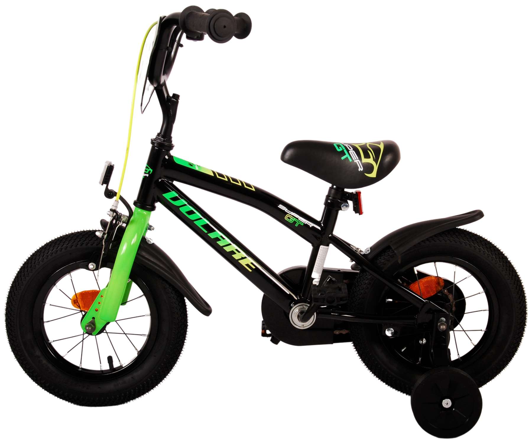 Volare Super GT Kinderfiets - Jongens - 12 inch - Groen 13 Volare Super GT Kinderfiets - Jongens - 12 inch - Groen - Afbeelding 13