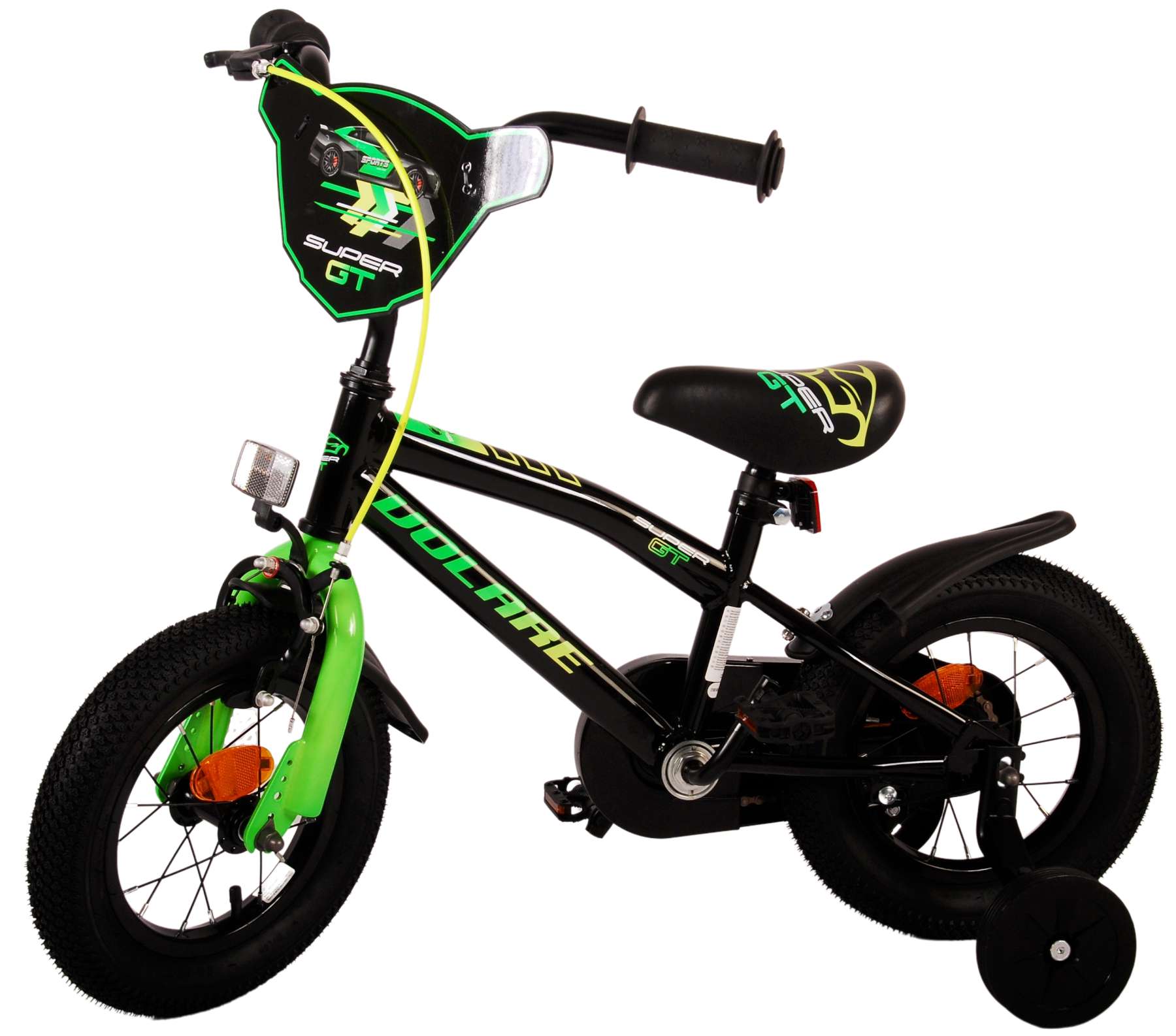 Volare Super GT Kinderfiets - Jongens - 12 inch - Groen 14 Volare Super GT Kinderfiets - Jongens - 12 inch - Groen - Afbeelding 14