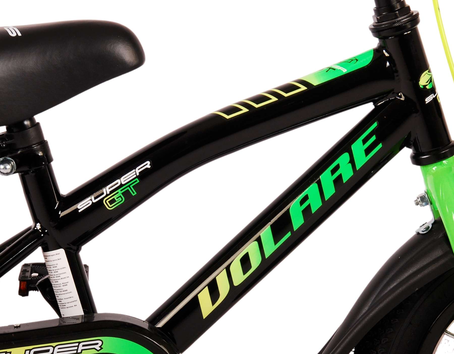 Volare Super GT Kinderfiets - Jongens - 12 inch - Groen 7 Volare Super GT Kinderfiets - Jongens - 12 inch - Groen - Afbeelding 7