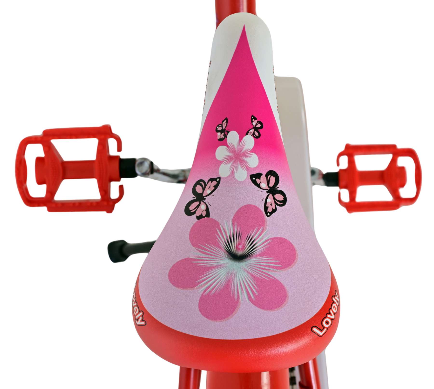 Volare Lovely Kinderfiets - Meisjes - 18 inch - Rood Wit 4 Volare Lovely Kinderfiets - Meisjes - 18 inch - Rood Wit - Afbeelding 4