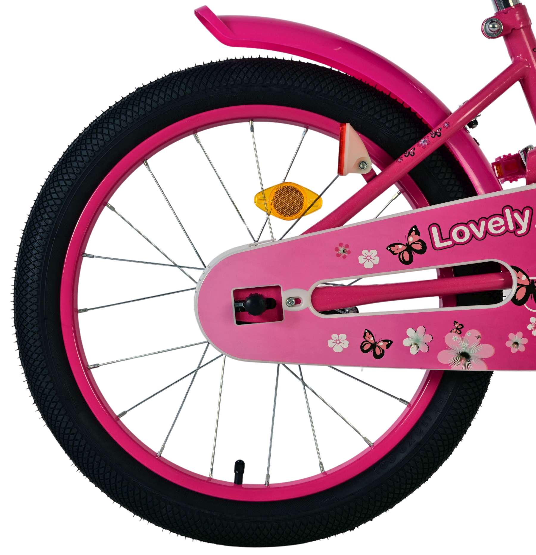 Volare Lovely Kinderfiets - Meisjes - 18 inch - Roze Wit 2 Volare Lovely Kinderfiets - Meisjes - 18 inch - Roze Wit - Afbeelding 2