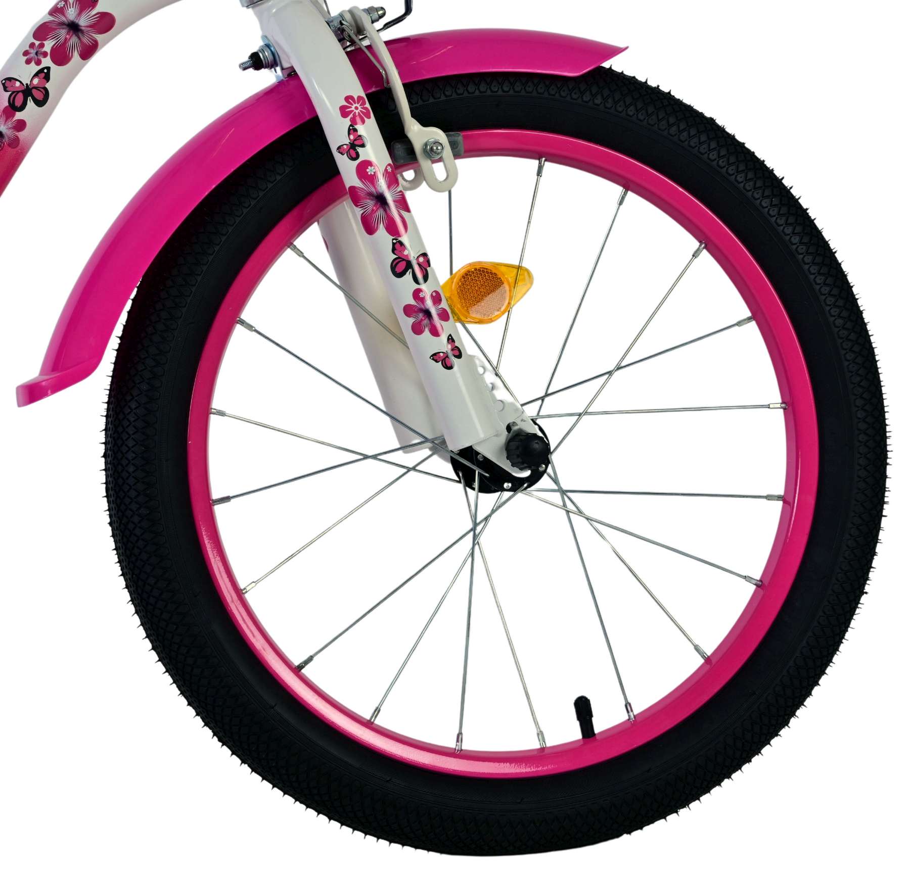 Volare Lovely Kinderfiets - Meisjes - 18 inch - Roze Wit 3 Volare Lovely Kinderfiets - Meisjes - 18 inch - Roze Wit - Afbeelding 3