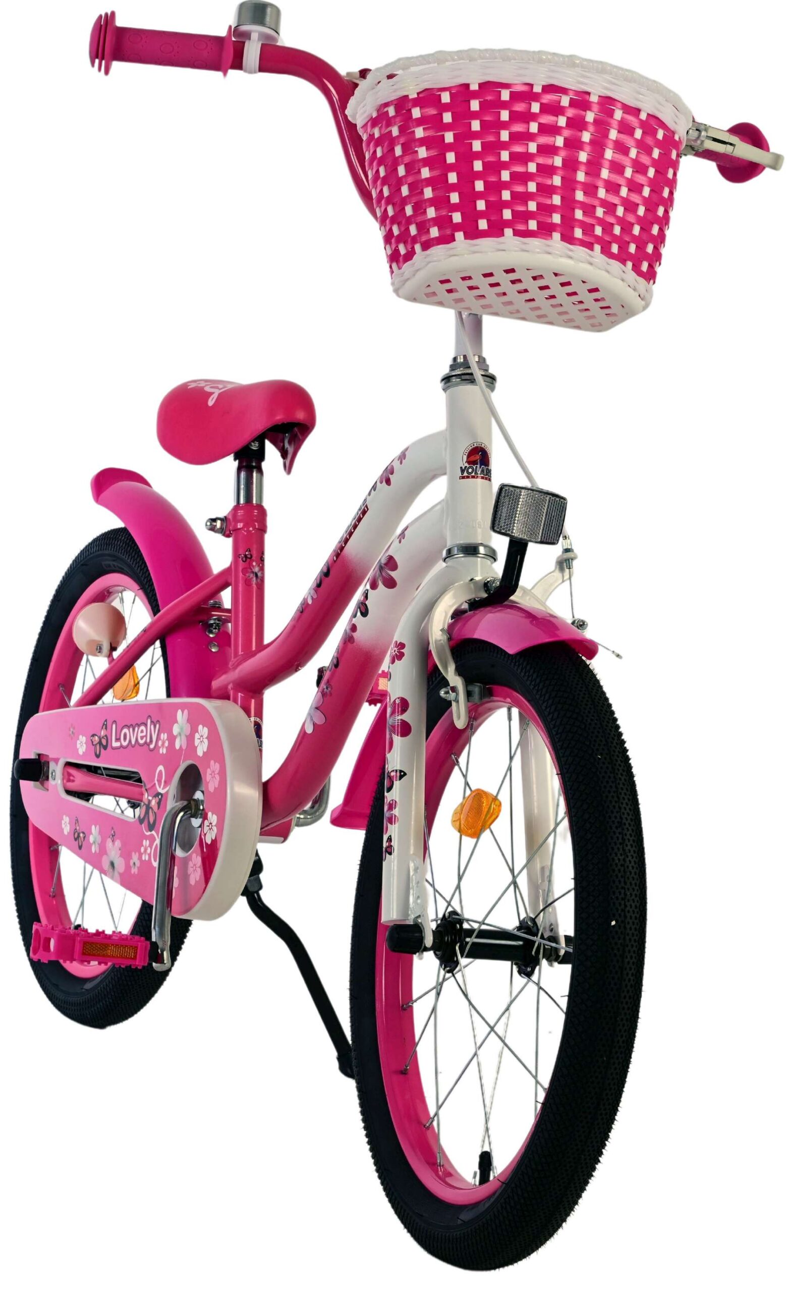 Volare Lovely Kinderfiets - Meisjes - 18 inch - Roze Wit 5 Volare Lovely Kinderfiets - Meisjes - 18 inch - Roze Wit - Afbeelding 5
