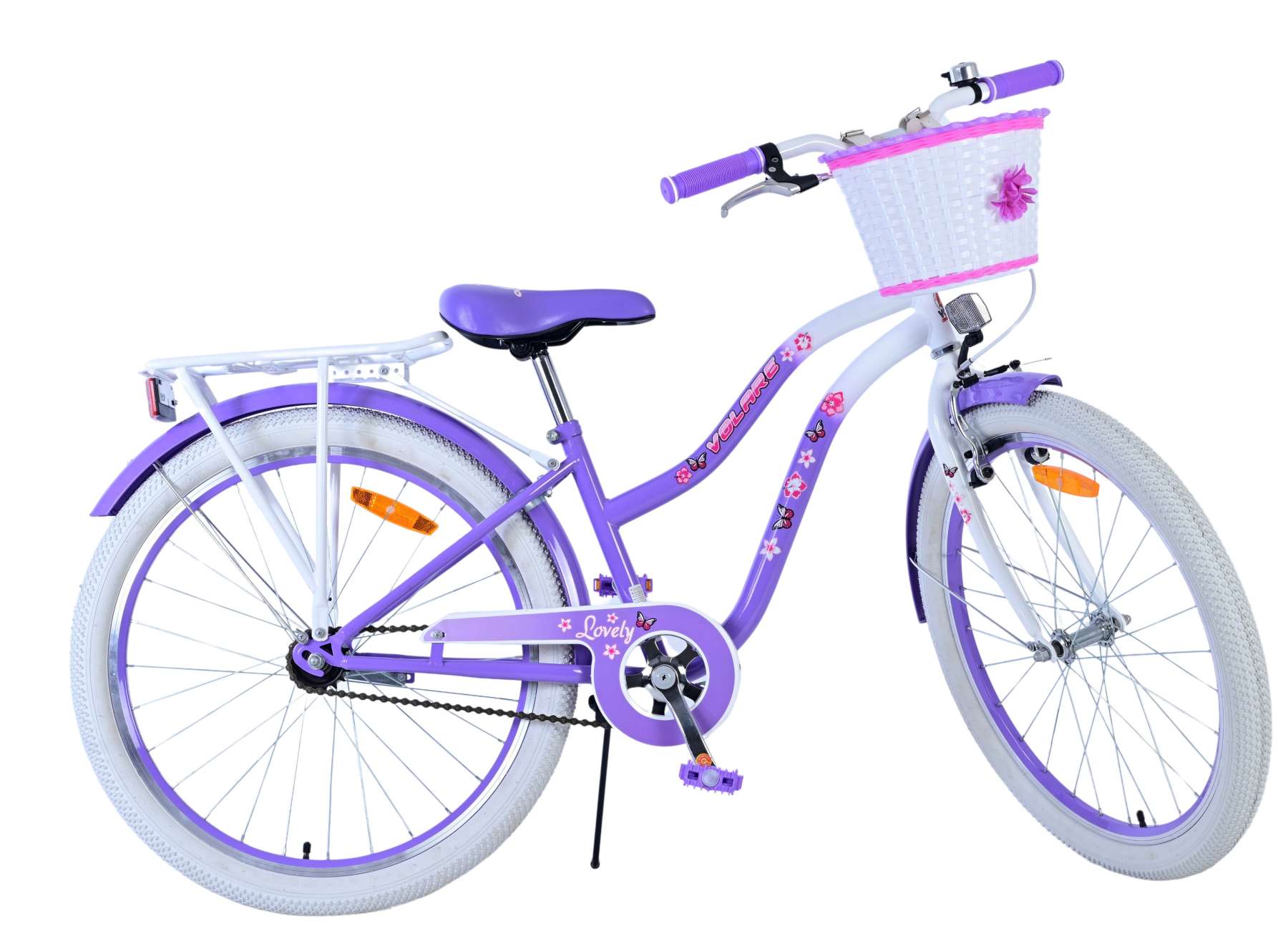 Volare Lovely Kinderfiets - Meisjes - 24 inch - Paars 2 Volare Lovely Kinderfiets - Meisjes - 24 inch - Paars - Afbeelding 2