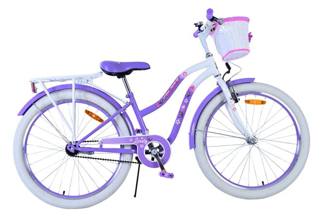 Volare Lovely Kinderfiets - Meisjes - 24 inch - Paars 1 Volare Lovely Kinderfiets - Meisjes - 24 inch - Paars