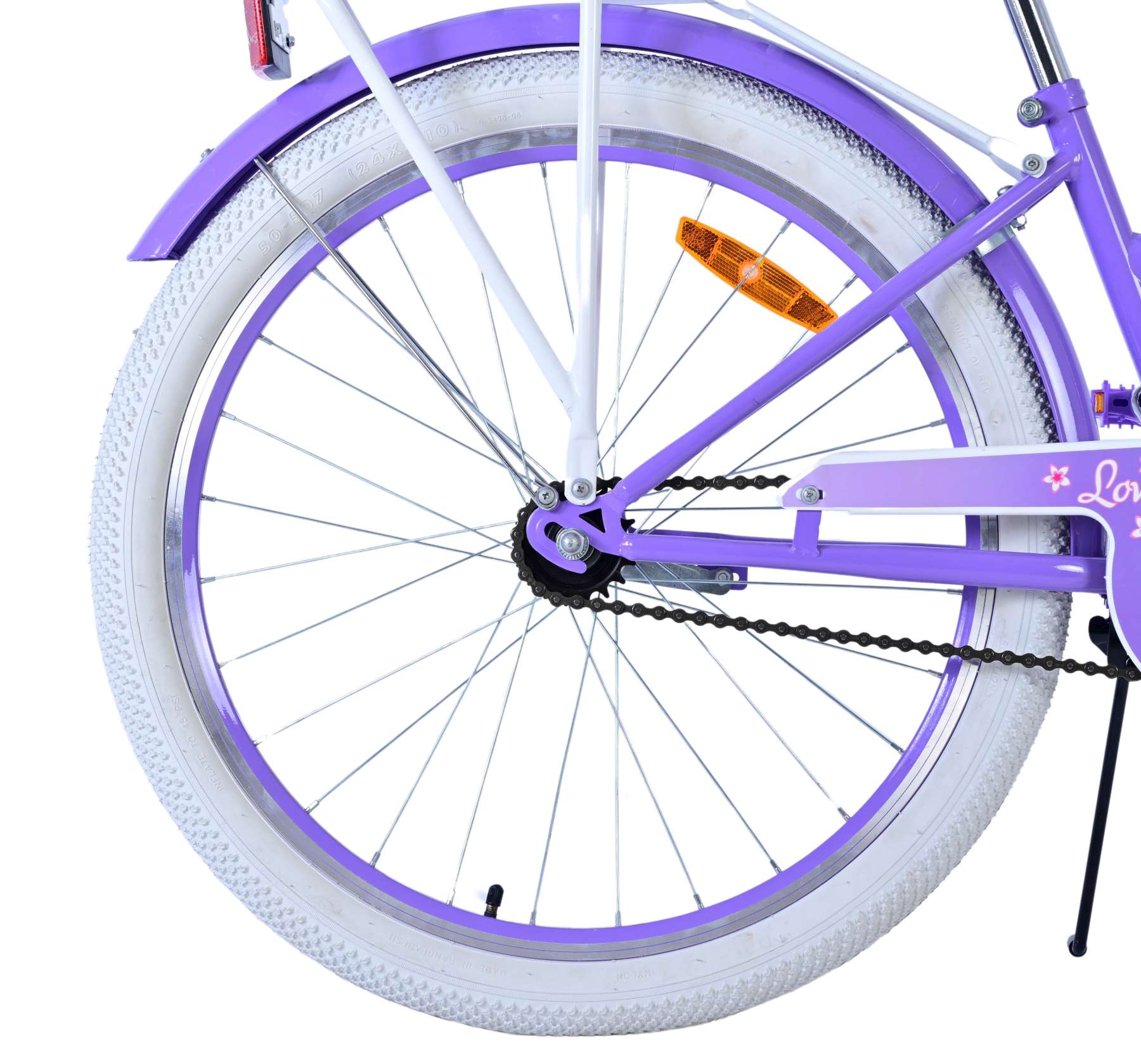 Volare Lovely Kinderfiets - Meisjes - 24 inch - Paars 10 Volare Lovely Kinderfiets - Meisjes - 24 inch - Paars - Afbeelding 10