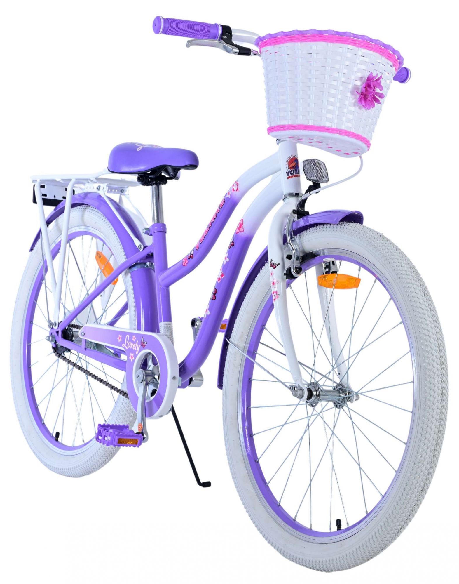 Volare Lovely Kinderfiets - Meisjes - 24 inch - Paars 7 Volare Lovely Kinderfiets - Meisjes - 24 inch - Paars - Afbeelding 7