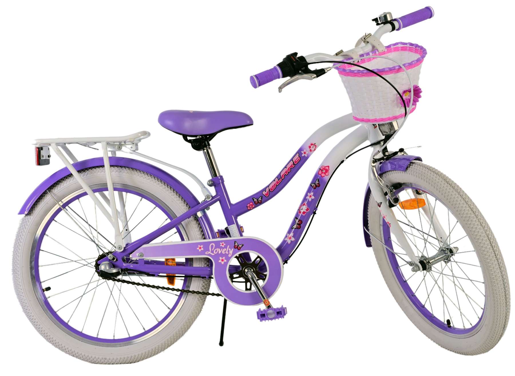 Volare Lovely Kinderfiets - Meisjes - 20 inch - Paars - 3 versnellingen 8 Volare Lovely Kinderfiets - Meisjes - 20 inch - Paars - 3 versnellingen - Afbeelding 8