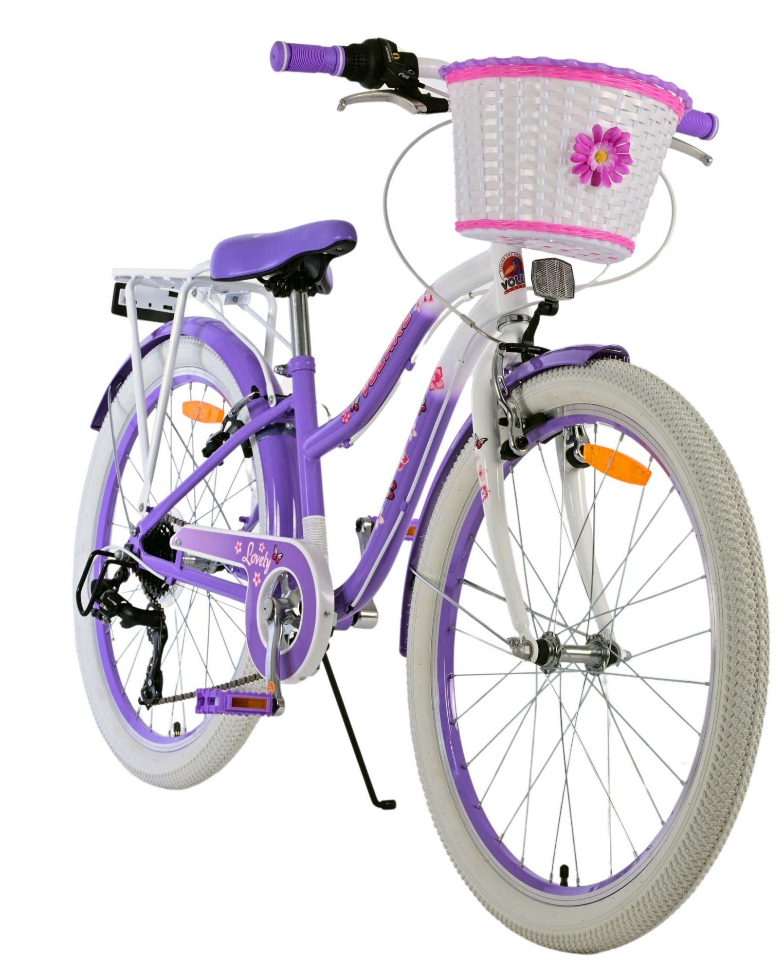 Volare Lovely Kinderfiets - Meisjes - 24 inch - Paars - 7 Versnellingen 7 Volare Lovely Kinderfiets - Meisjes - 24 inch - Paars - 7 Versnellingen - Afbeelding 7
