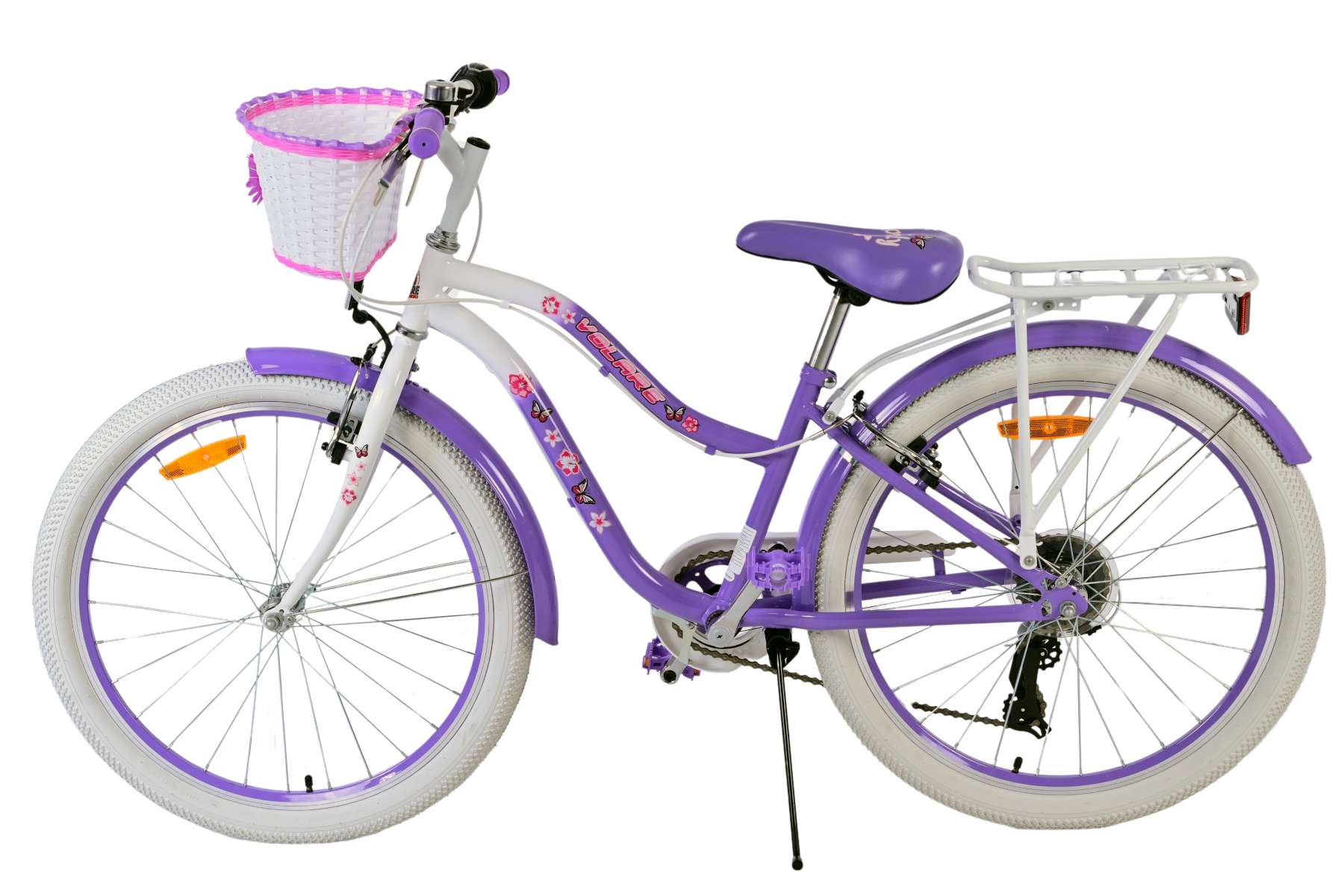 Volare Lovely Kinderfiets - Meisjes - 24 inch - Paars - 7 Versnellingen 5 Volare Lovely Kinderfiets - Meisjes - 24 inch - Paars - 7 Versnellingen - Afbeelding 5