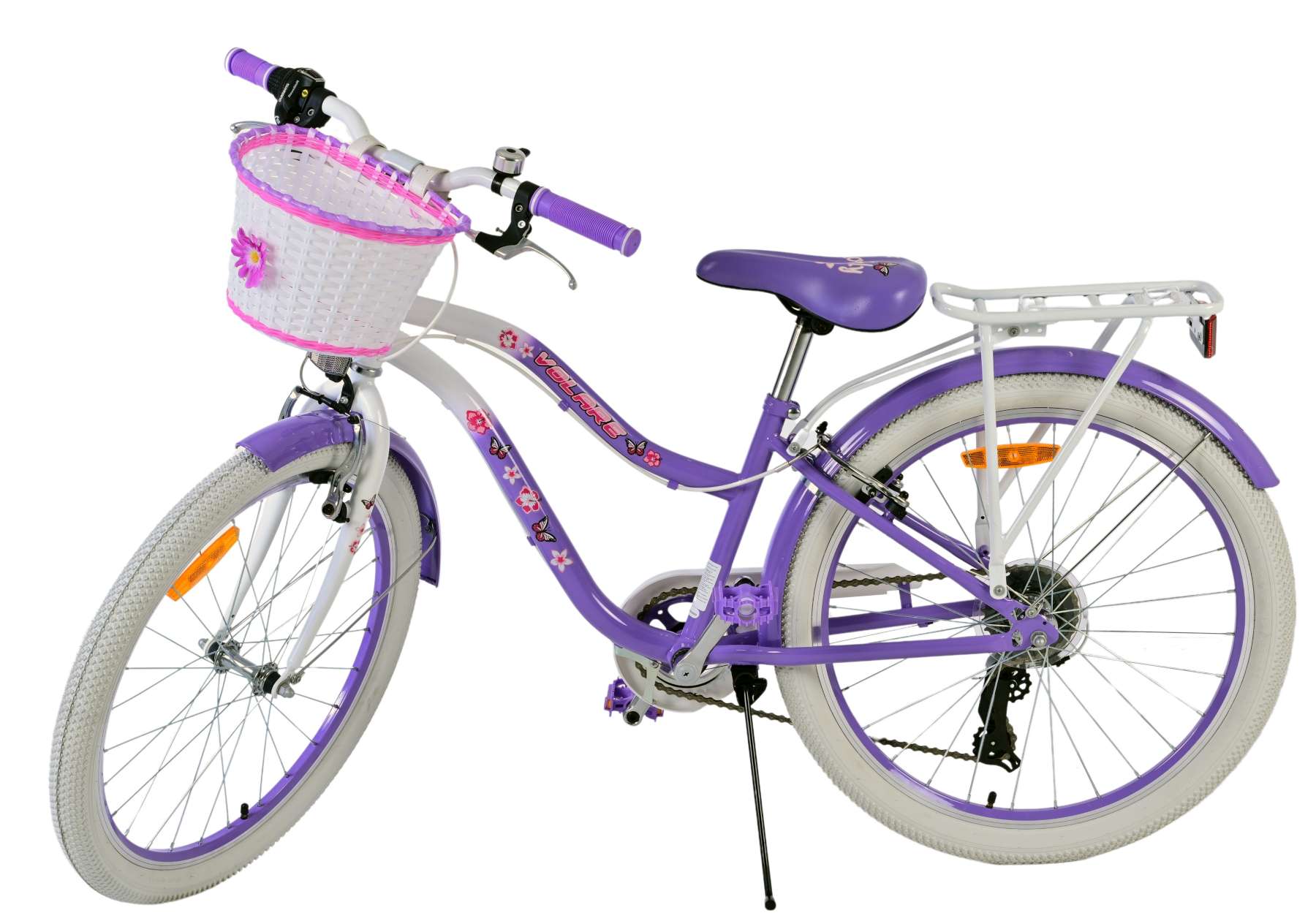 Volare Lovely Kinderfiets - Meisjes - 24 inch - Paars - 7 Versnellingen 4 Volare Lovely Kinderfiets - Meisjes - 24 inch - Paars - 7 Versnellingen - Afbeelding 4