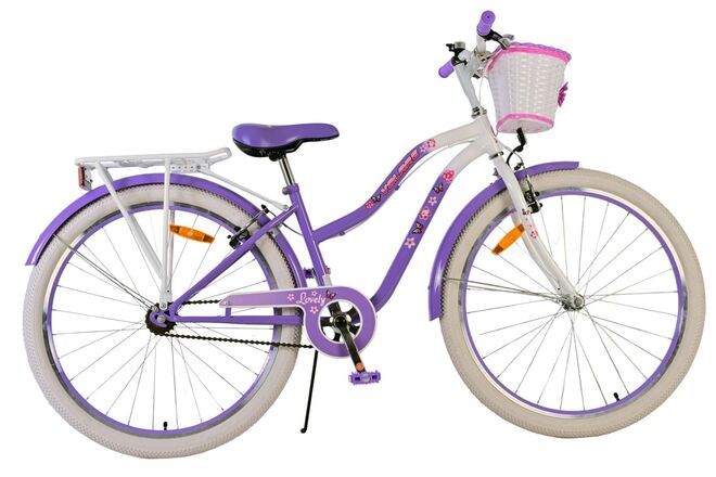 Volare Lovely Kinderfiets - Meisjes - 26 inch - Paars - Twee handremmen 1 Volare Lovely Kinderfiets - Meisjes - 26 inch - Paars - Twee handremmen