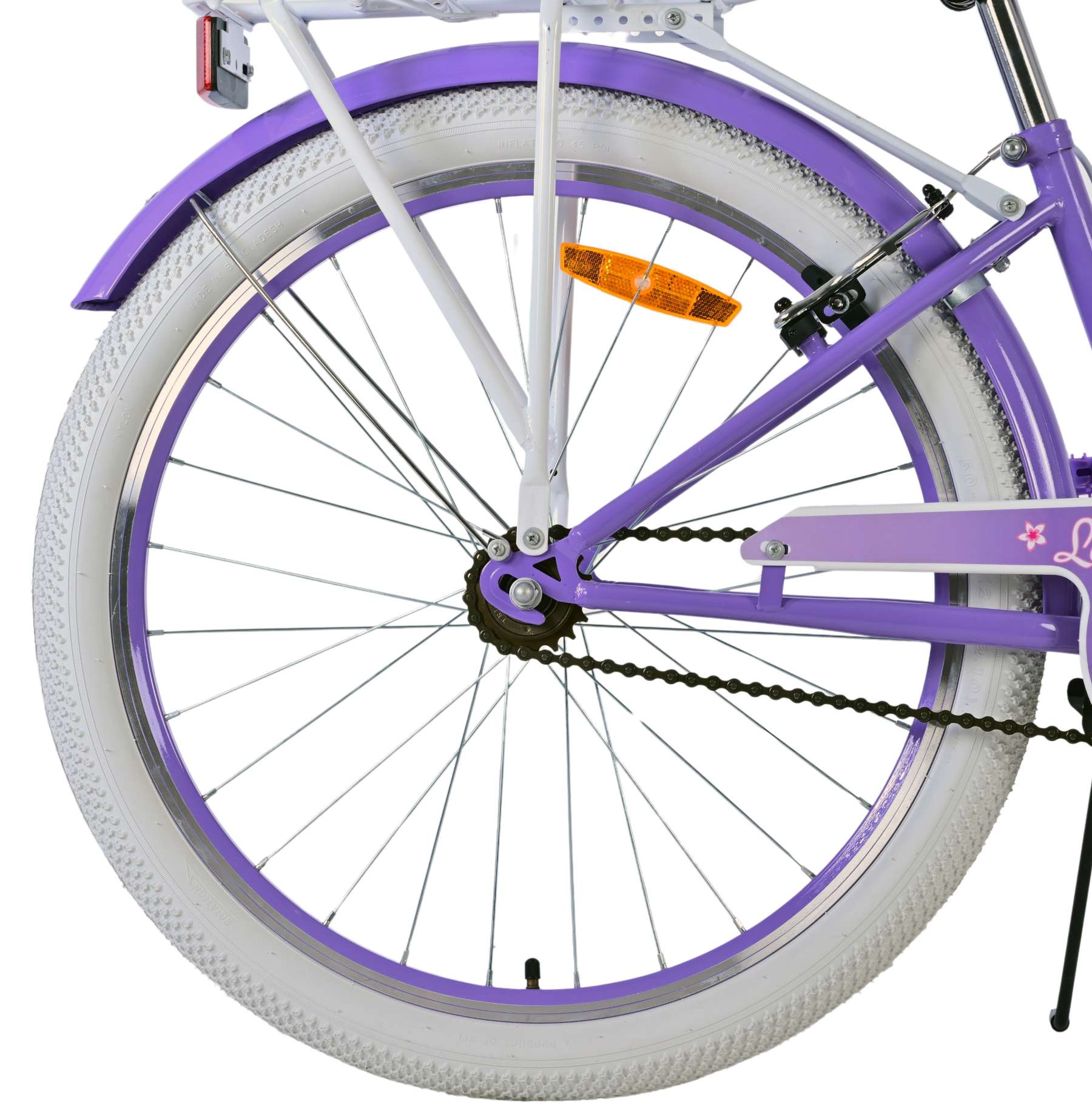 Volare Lovely Kinderfiets - Meisjes - 24 inch - Paars - Twee handremmen 10 Volare Lovely Kinderfiets - Meisjes - 24 inch - Paars - Twee handremmen - Afbeelding 10