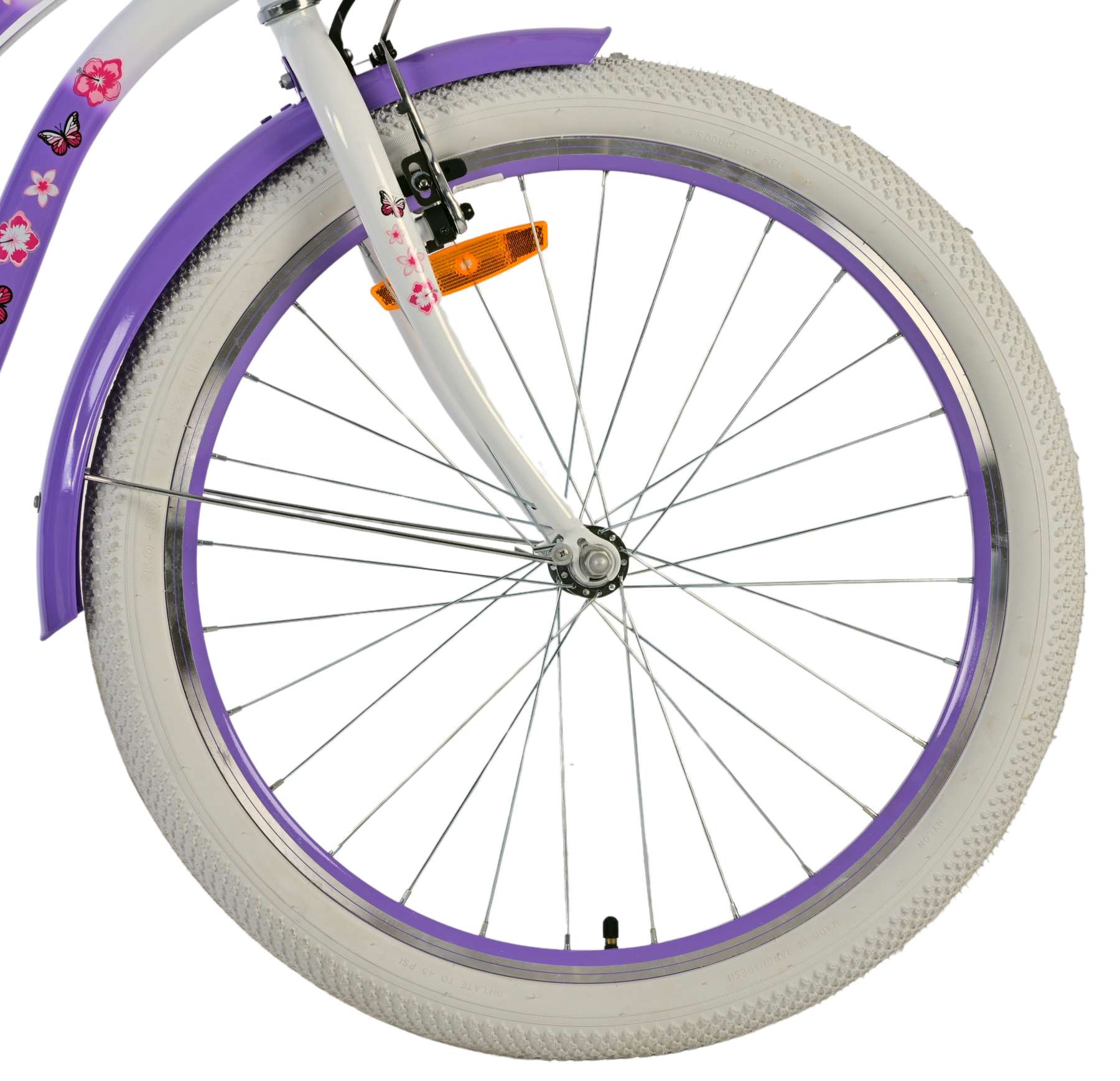 Volare Lovely Kinderfiets - Meisjes - 24 inch - Paars - Twee handremmen 9 Volare Lovely Kinderfiets - Meisjes - 24 inch - Paars - Twee handremmen - Afbeelding 9