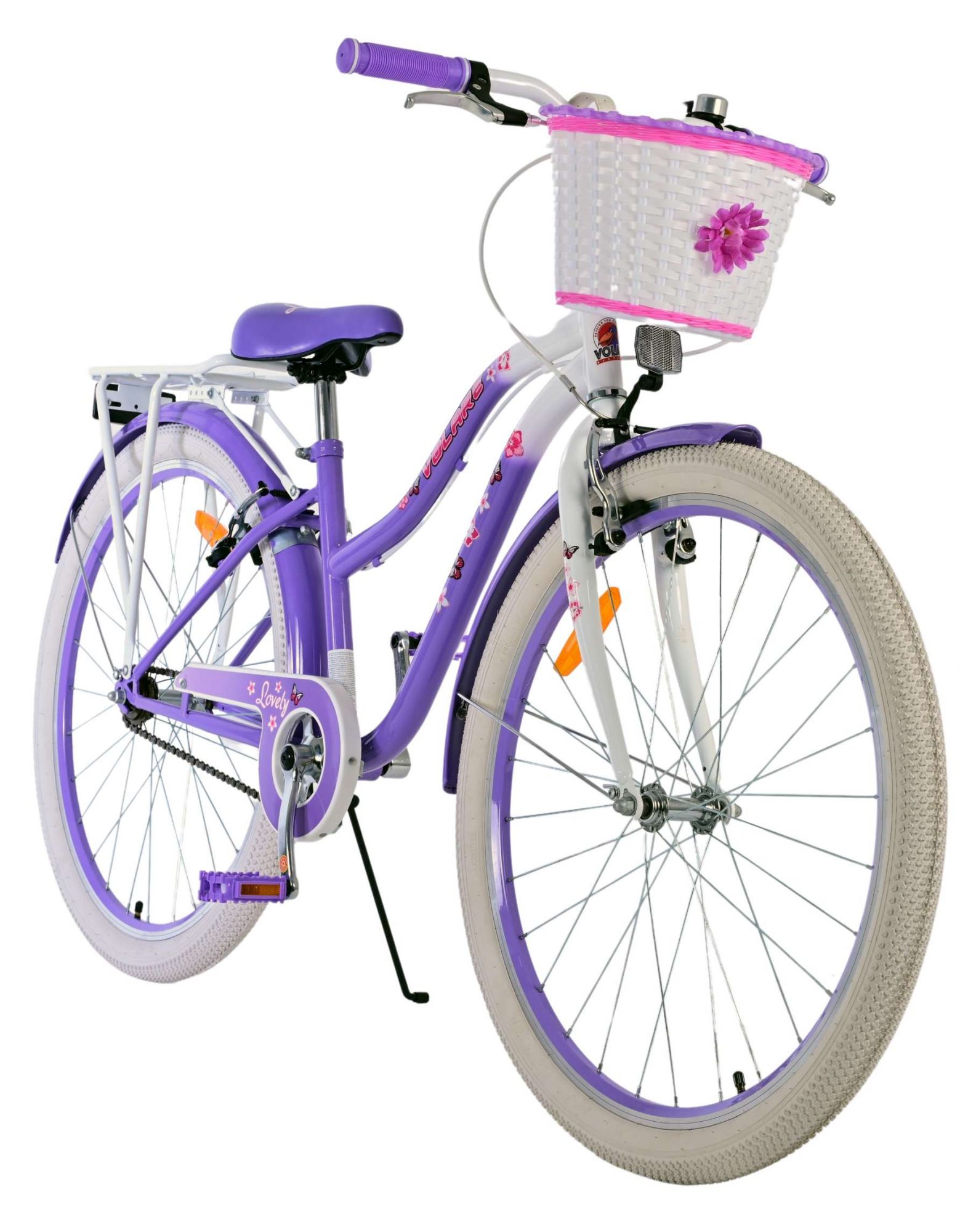Volare Lovely Kinderfiets - Meisjes - 26 inch - Paars - Twee handremmen 5 Volare Lovely Kinderfiets - Meisjes - 26 inch - Paars - Twee handremmen - Afbeelding 5