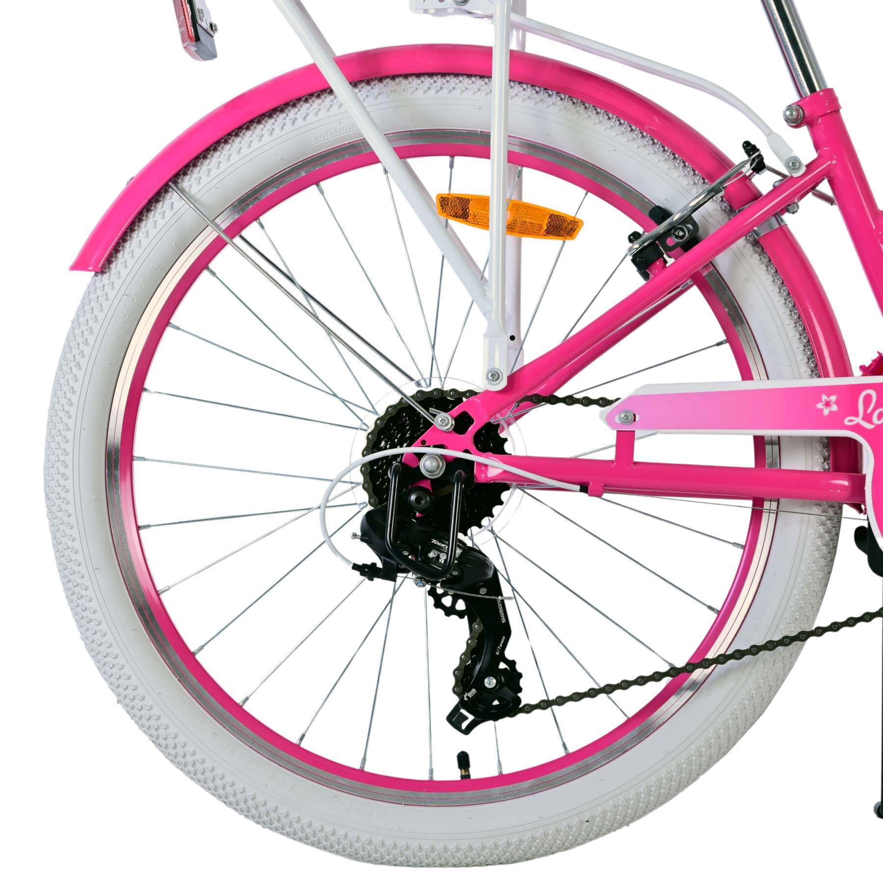 Volare Lovely Kinderfiets - Meisjes - 24 inch - Roze - 7 Versnellingen 11 Volare Lovely Kinderfiets - Meisjes - 24 inch - Roze - 7 Versnellingen - Afbeelding 11