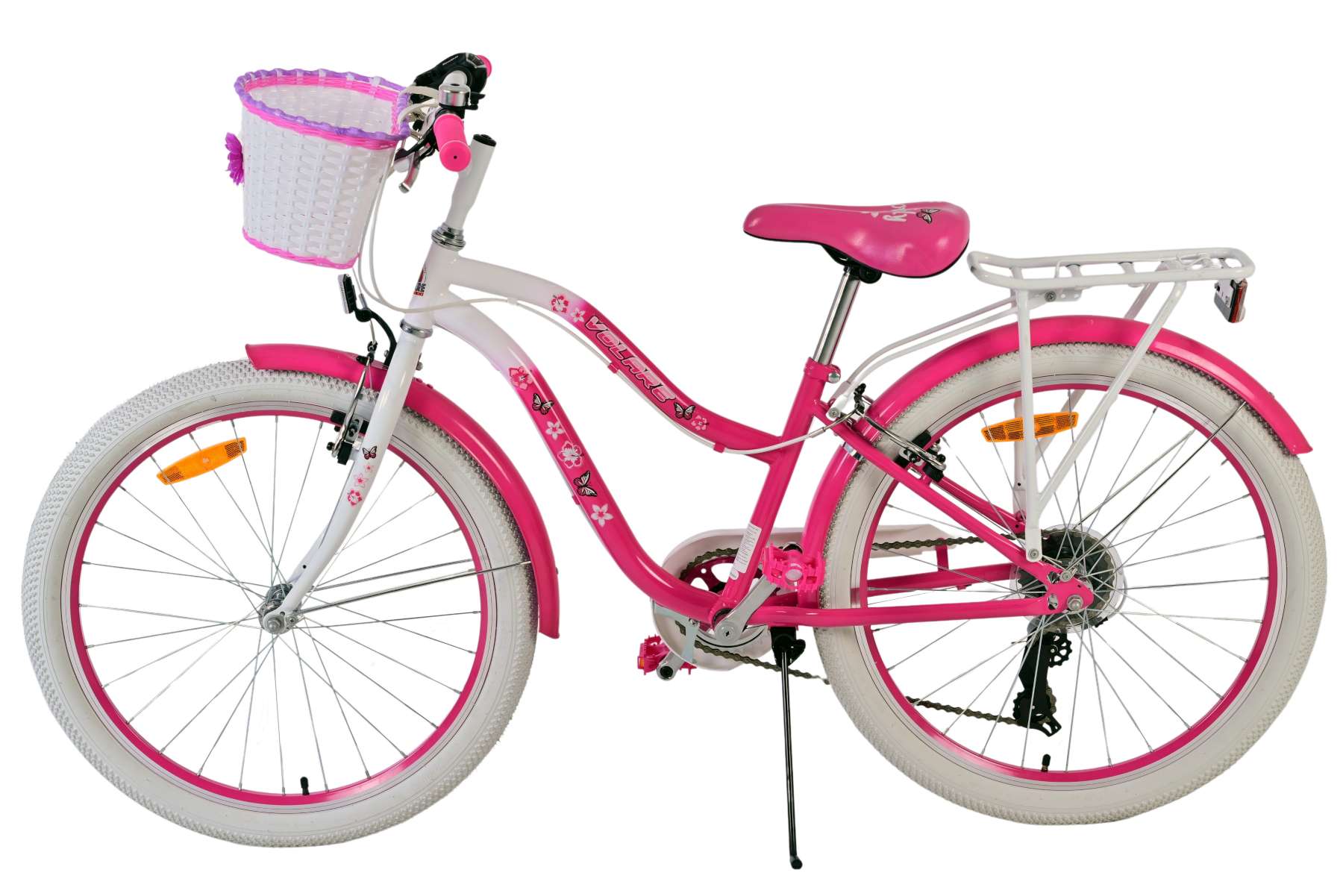 Volare Lovely Kinderfiets - Meisjes - 24 inch - Roze - 7 Versnellingen 5 Volare Lovely Kinderfiets - Meisjes - 24 inch - Roze - 7 Versnellingen - Afbeelding 5