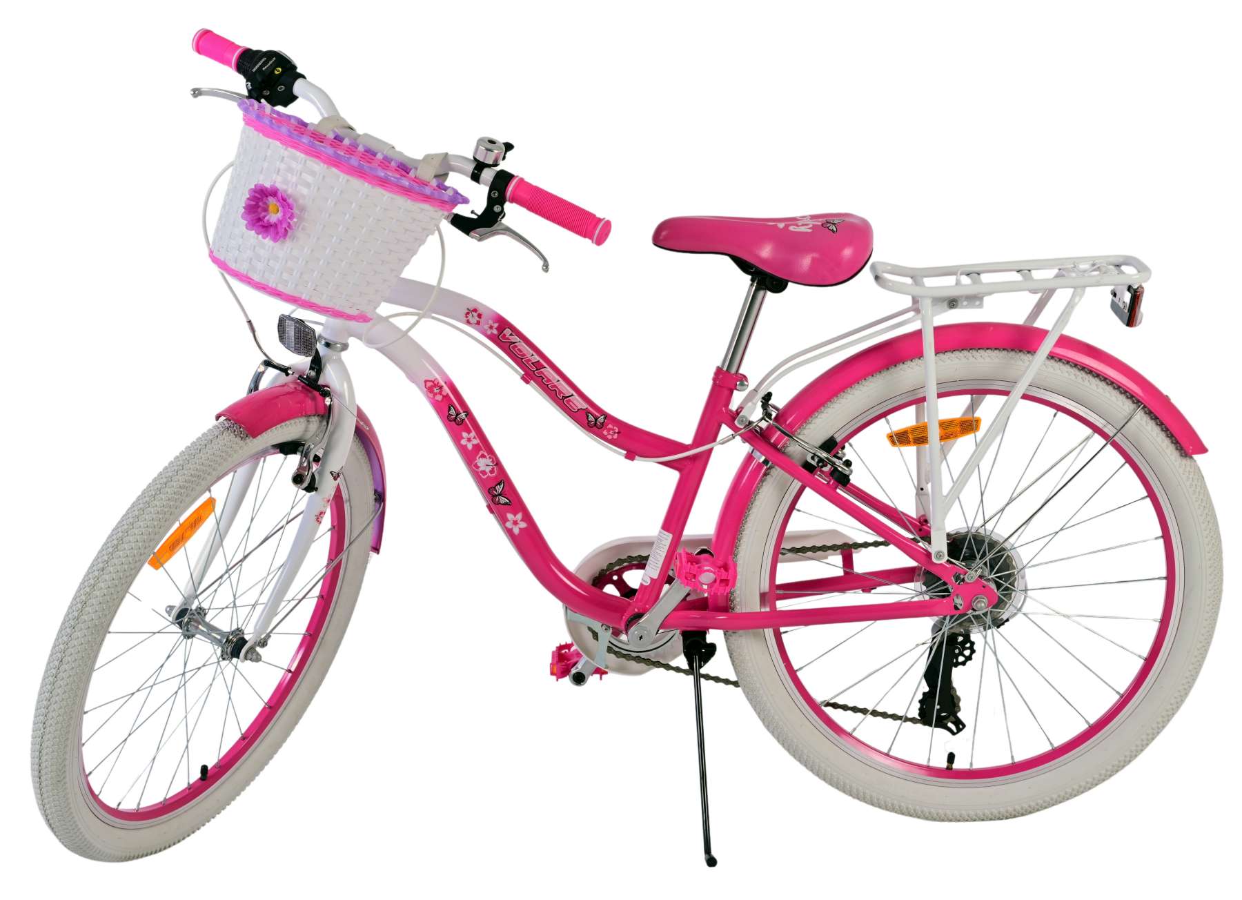 Volare Lovely Kinderfiets - Meisjes - 24 inch - Roze - 7 Versnellingen 4 Volare Lovely Kinderfiets - Meisjes - 24 inch - Roze - 7 Versnellingen - Afbeelding 4