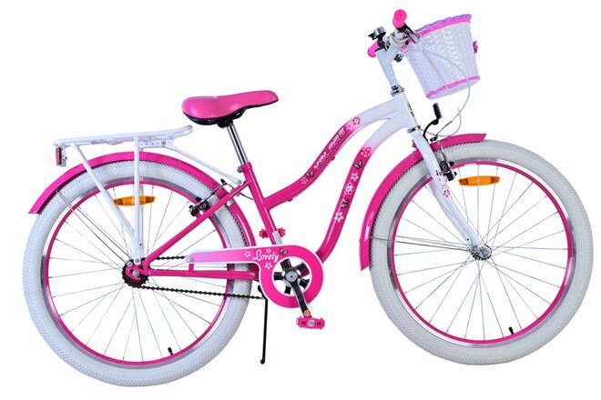 Volare Lovely Kinderfiets - Meisjes - 24 inch - Roze - Twee handremmen 1 Volare Lovely Kinderfiets - Meisjes - 24 inch - Roze - Twee handremmen