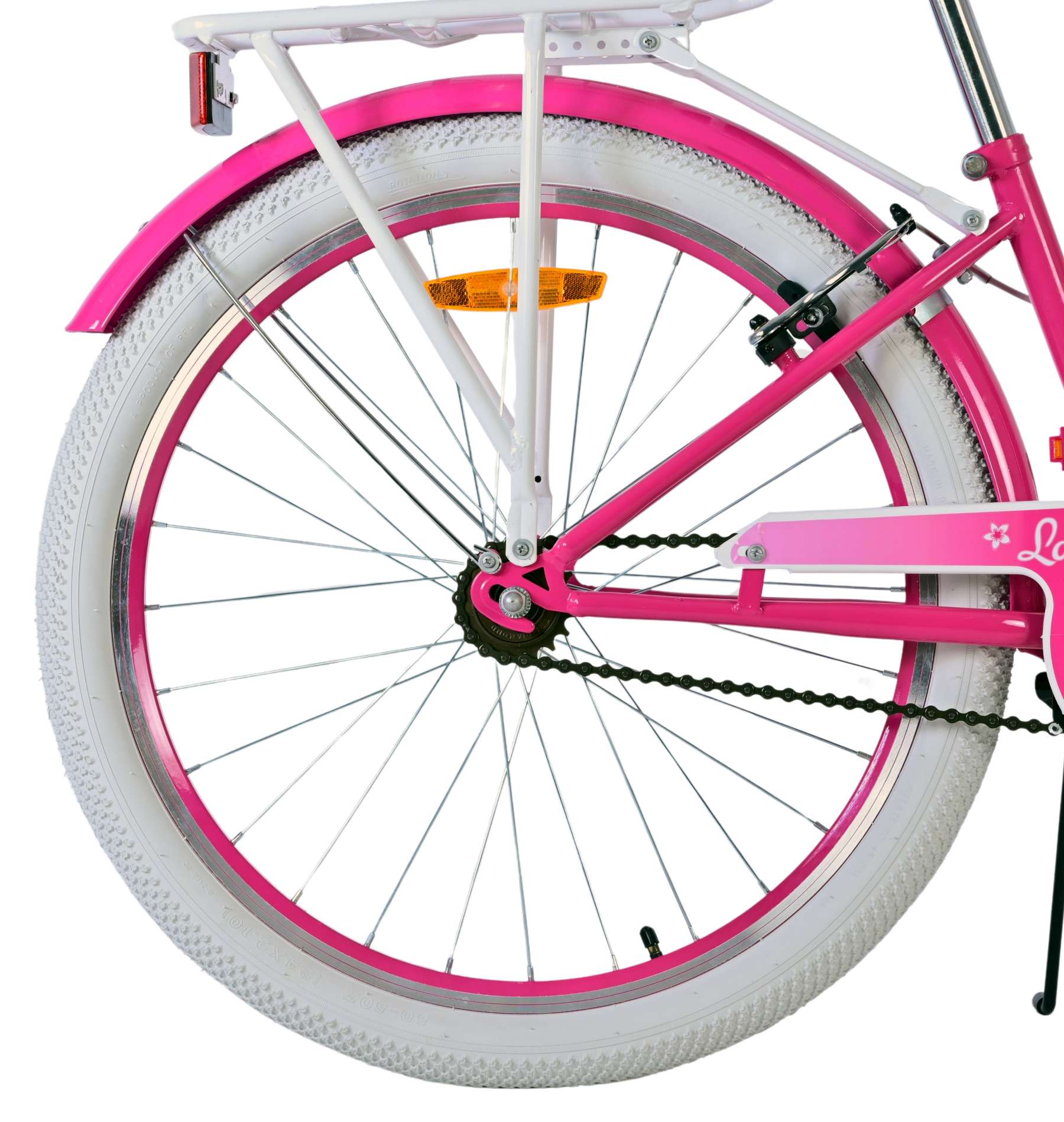 Volare Lovely Kinderfiets - Meisjes - 24 inch - Roze - Twee handremmen 3 Volare Lovely Kinderfiets - Meisjes - 24 inch - Roze - Twee handremmen - Afbeelding 3