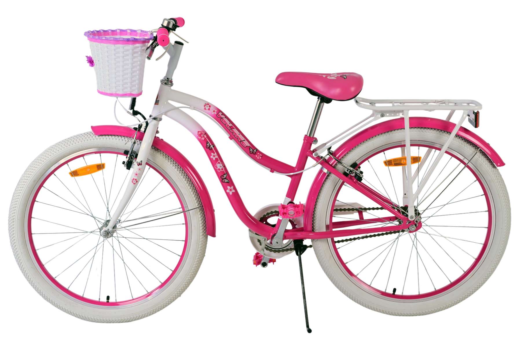 Volare Lovely Kinderfiets - Meisjes - 24 inch - Roze - Twee handremmen 8 Volare Lovely Kinderfiets - Meisjes - 24 inch - Roze - Twee handremmen - Afbeelding 8