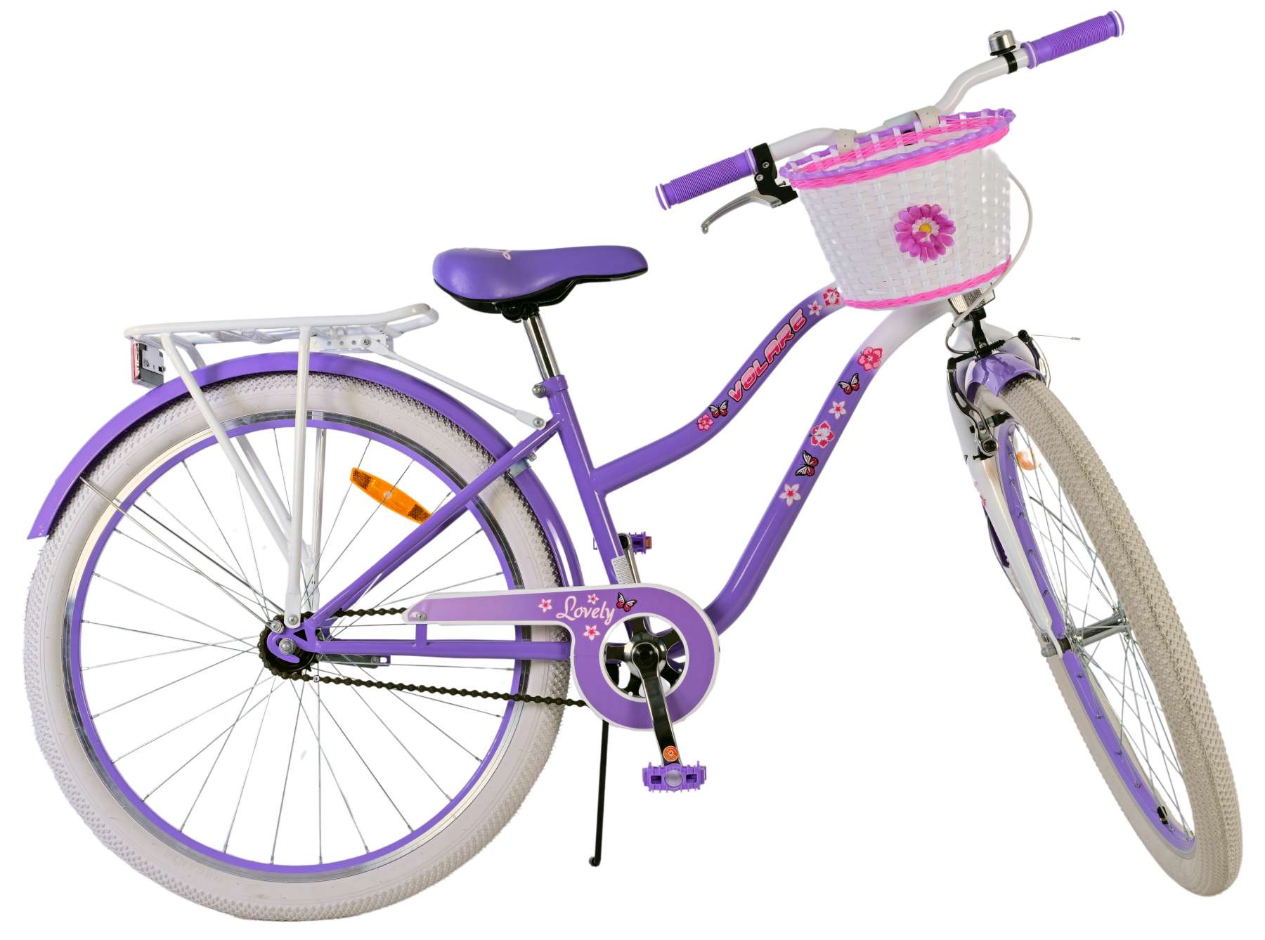 Volare Lovely Kinderfiets - Meisjes - 26 inch - Paars 2 Volare Lovely Kinderfiets - Meisjes - 26 inch - Paars - Afbeelding 2