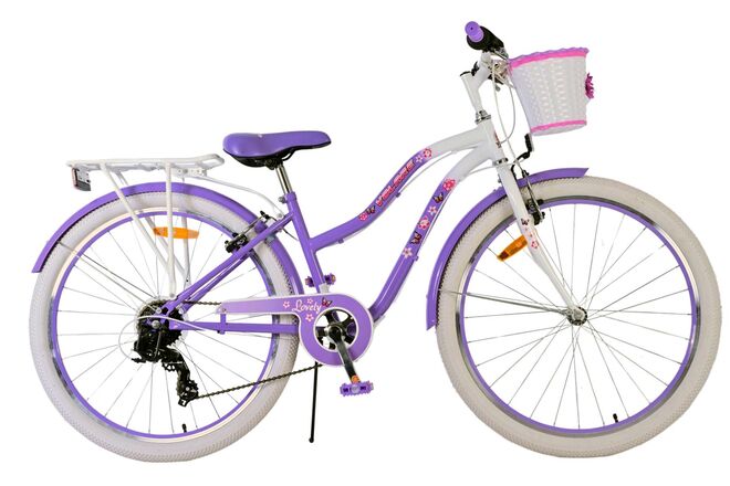 Volare Lovely Kinderfiets - Meisjes - 26 inch - Paars - 7 speed 1 Volare Lovely Kinderfiets - Meisjes - 26 inch - Paars - 7 speed