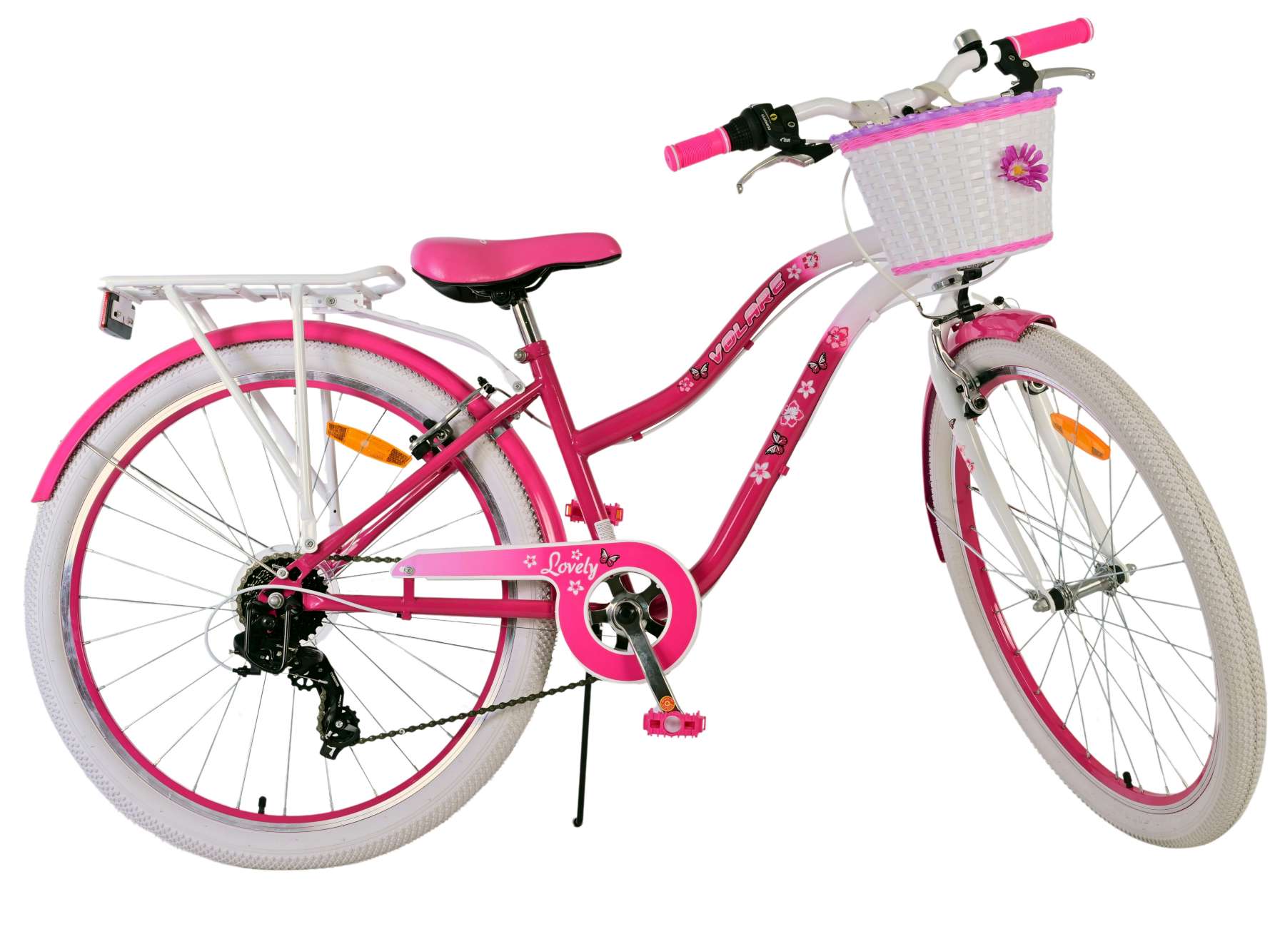 Volare Lovely Kinderfiets - Meisjes - 26 inch - Roze - 7 speed 2 Volare Lovely Kinderfiets - Meisjes - 26 inch - Roze - 7 speed - Afbeelding 2