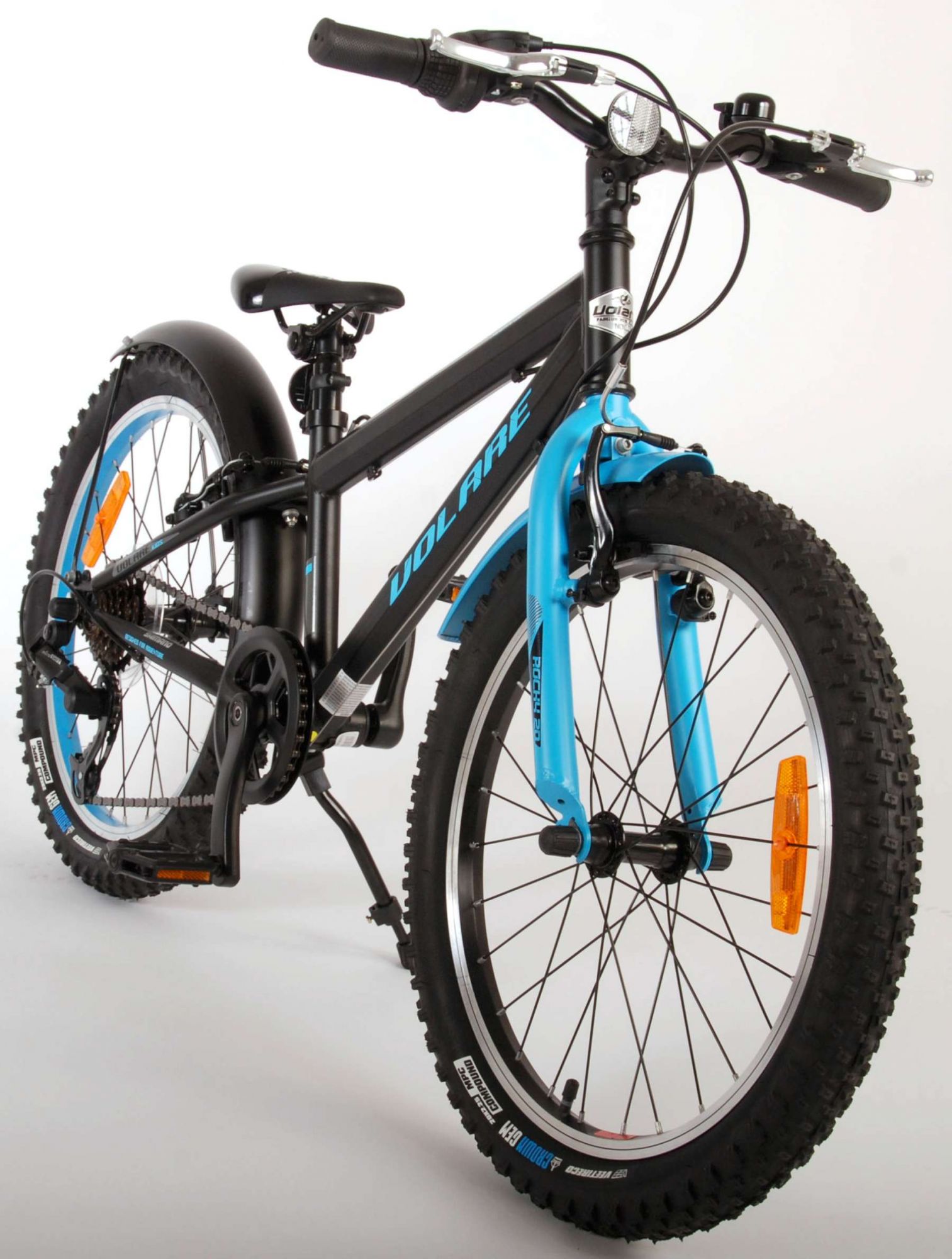 Volare Rocky Kinderfiets - 20 inch - Blauw Zwart - 85% afgemonteerd - 6 speed - Prime Collection 8 Volare Rocky Kinderfiets - 20 inch - Blauw Zwart - 85% afgemonteerd - 6 speed - Prime Collection - Afbeelding 8