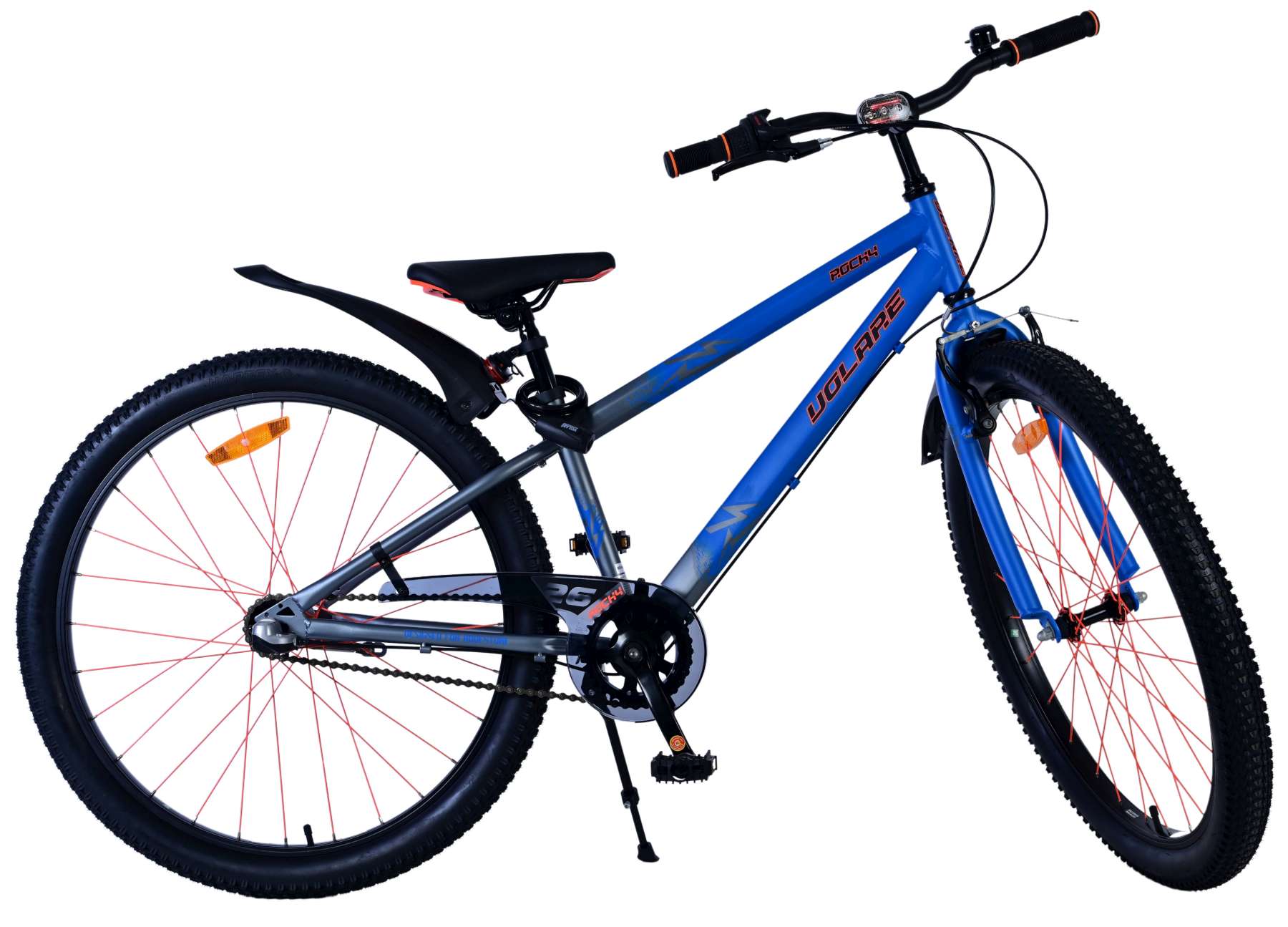 Volare Rocky Kinderfiets - 26 inch - Blauw - Shimano Nexus 3 versnellingen 11 Volare Rocky Kinderfiets - 26 inch - Blauw - Shimano Nexus 3 versnellingen - Afbeelding 11