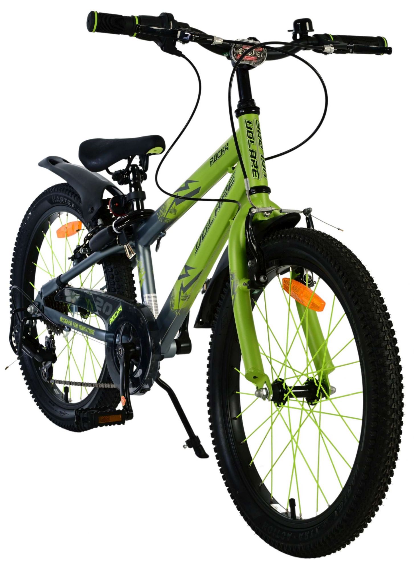 Volare Rocky Kinderfiets - Jongens - 20 inch - Groen - 7 versnellingen 6 Volare Rocky Kinderfiets - Jongens - 20 inch - Groen - 7 versnellingen - Afbeelding 6