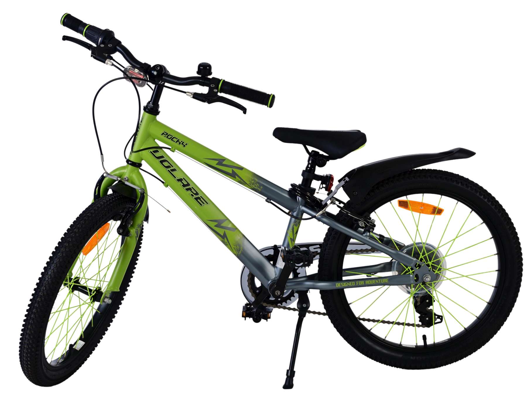 Volare Rocky Kinderfiets - Jongens - 20 inch - Groen - 7 versnellingen 9 Volare Rocky Kinderfiets - Jongens - 20 inch - Groen - 7 versnellingen - Afbeelding 9