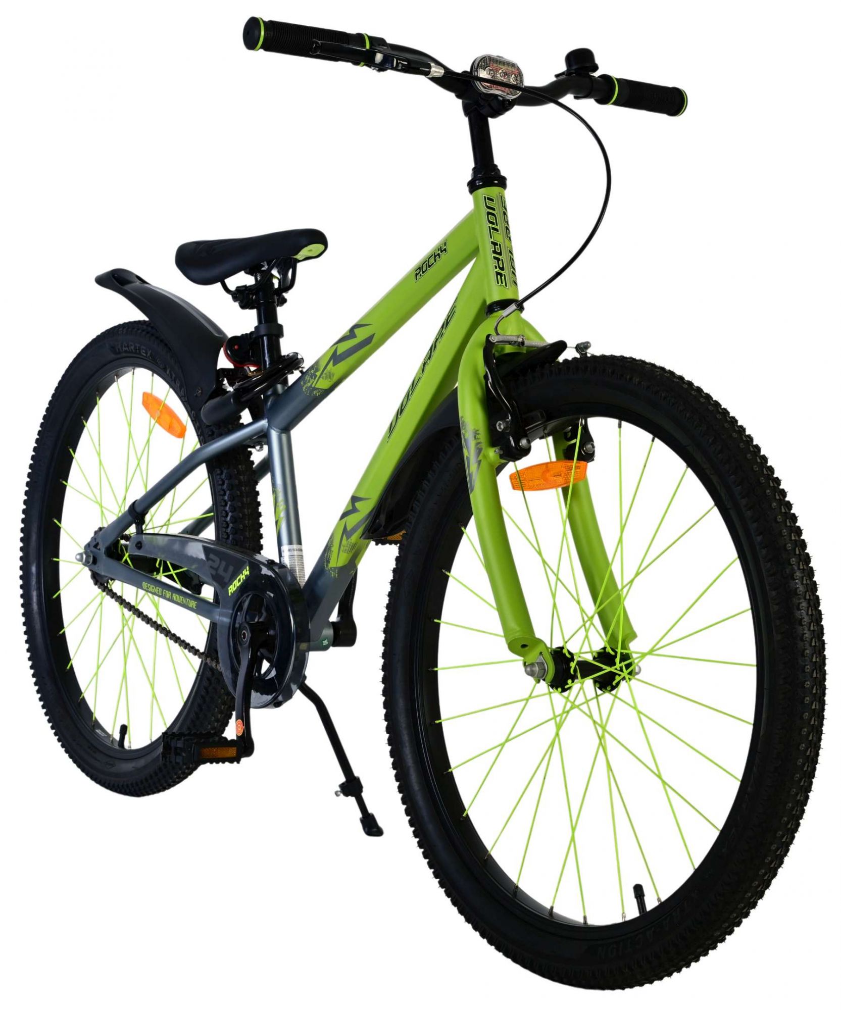Volare Rocky Kinderfiets - Jongens - 24 inch - Groen 5 Volare Rocky Kinderfiets - Jongens - 24 inch - Groen - Afbeelding 5