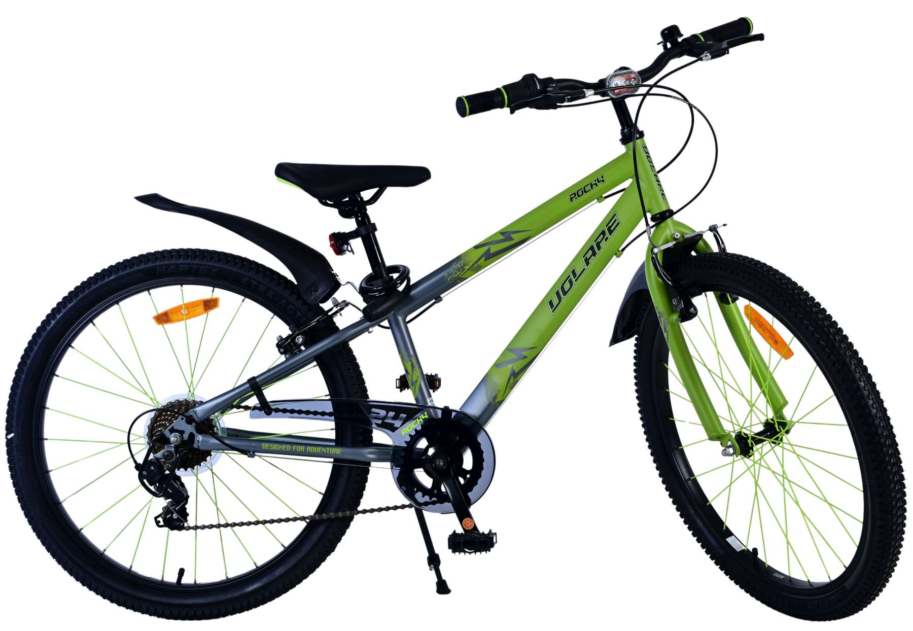 Volare Rocky Kinderfiets - 24 inch - Groen - 7 speed 10 Volare Rocky Kinderfiets - 24 inch - Groen - 7 speed - Afbeelding 10