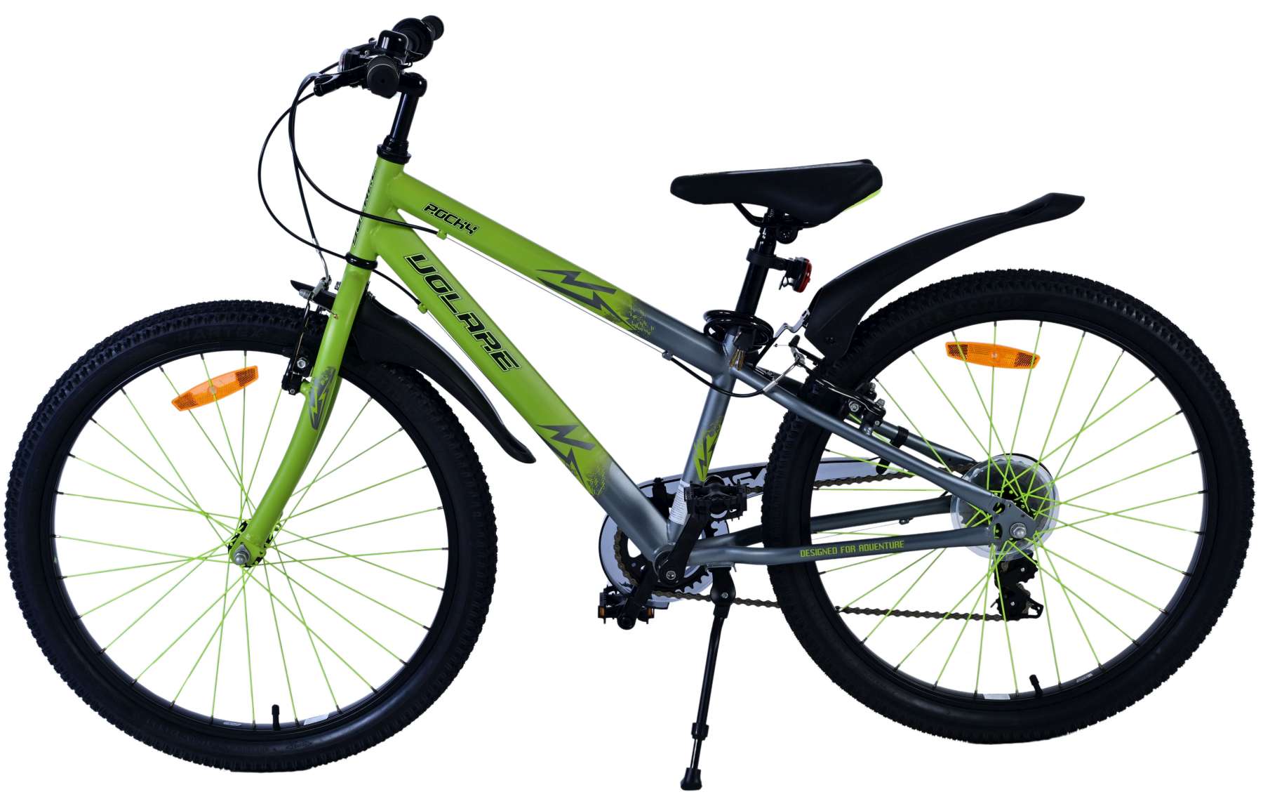 Volare Rocky Kinderfiets - 24 inch - Groen - 7 speed 14 Volare Rocky Kinderfiets - 24 inch - Groen - 7 speed - Afbeelding 14