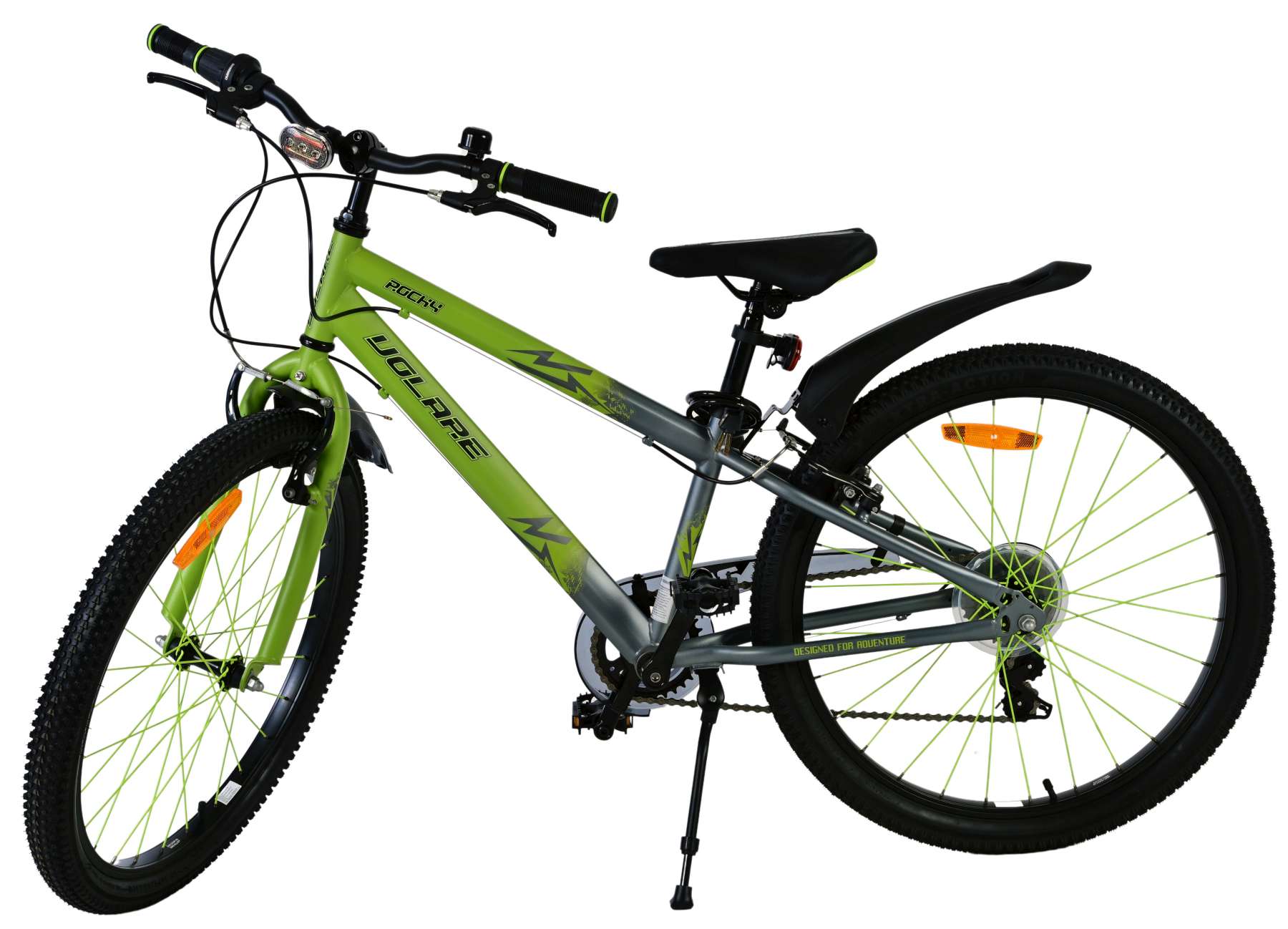 Volare Rocky Kinderfiets - 24 inch - Groen - 7 speed 2 Volare Rocky Kinderfiets - 24 inch - Groen - 7 speed - Afbeelding 2