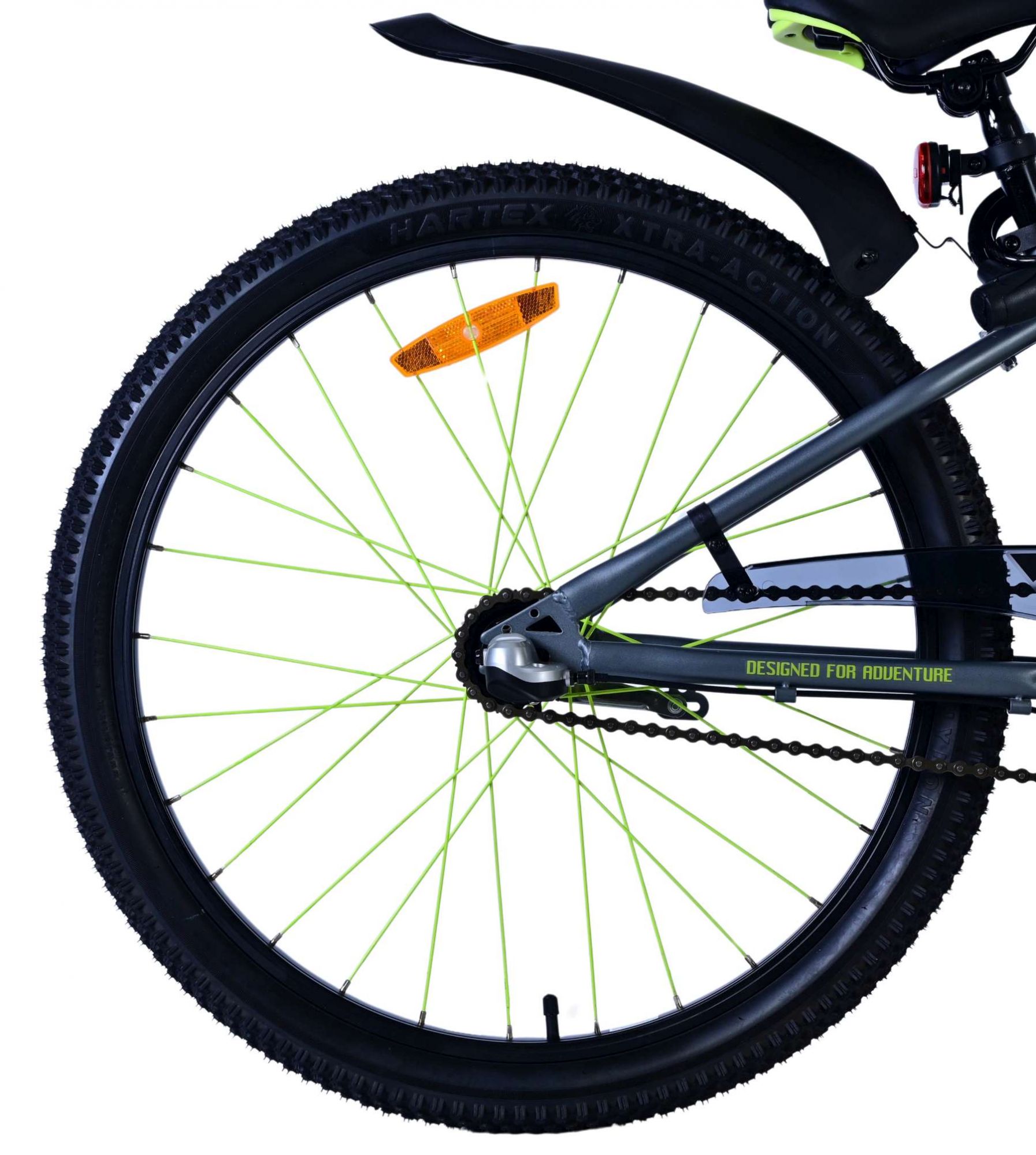 Volare Rocky Kinderfiets - 24 inch - Groen - Shimano Nexus 3 versnellingen 3 Volare Rocky Kinderfiets - 24 inch - Groen - Shimano Nexus 3 versnellingen - Afbeelding 3