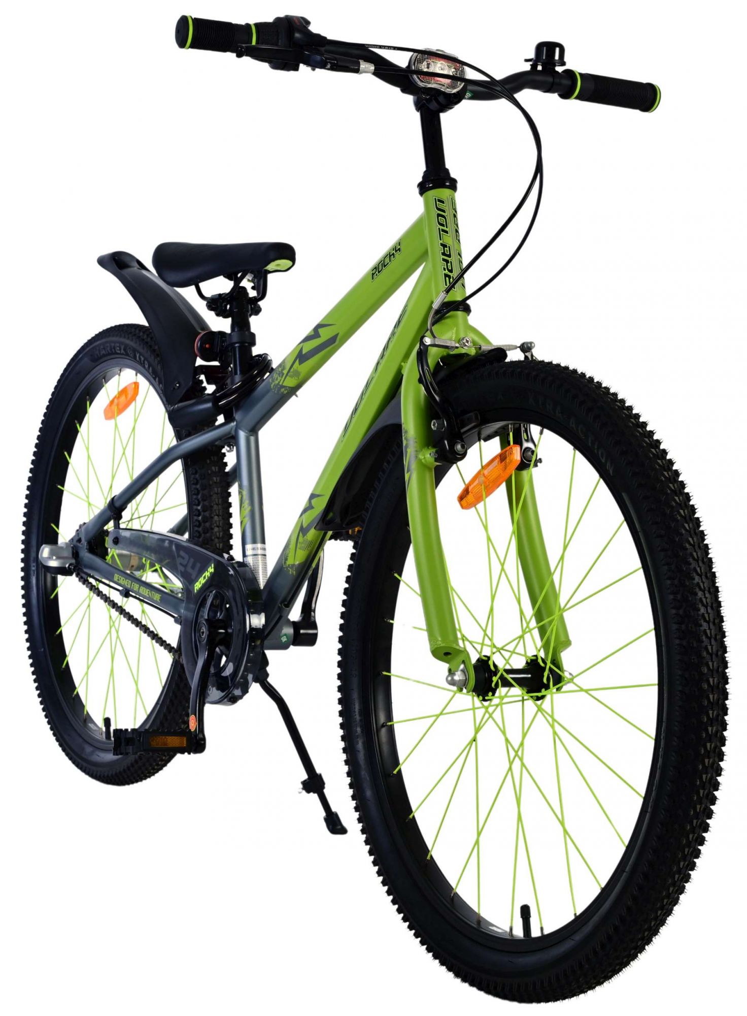 Volare Rocky Kinderfiets - 24 inch - Groen - Shimano Nexus 3 versnellingen 7 Volare Rocky Kinderfiets - 24 inch - Groen - Shimano Nexus 3 versnellingen - Afbeelding 7