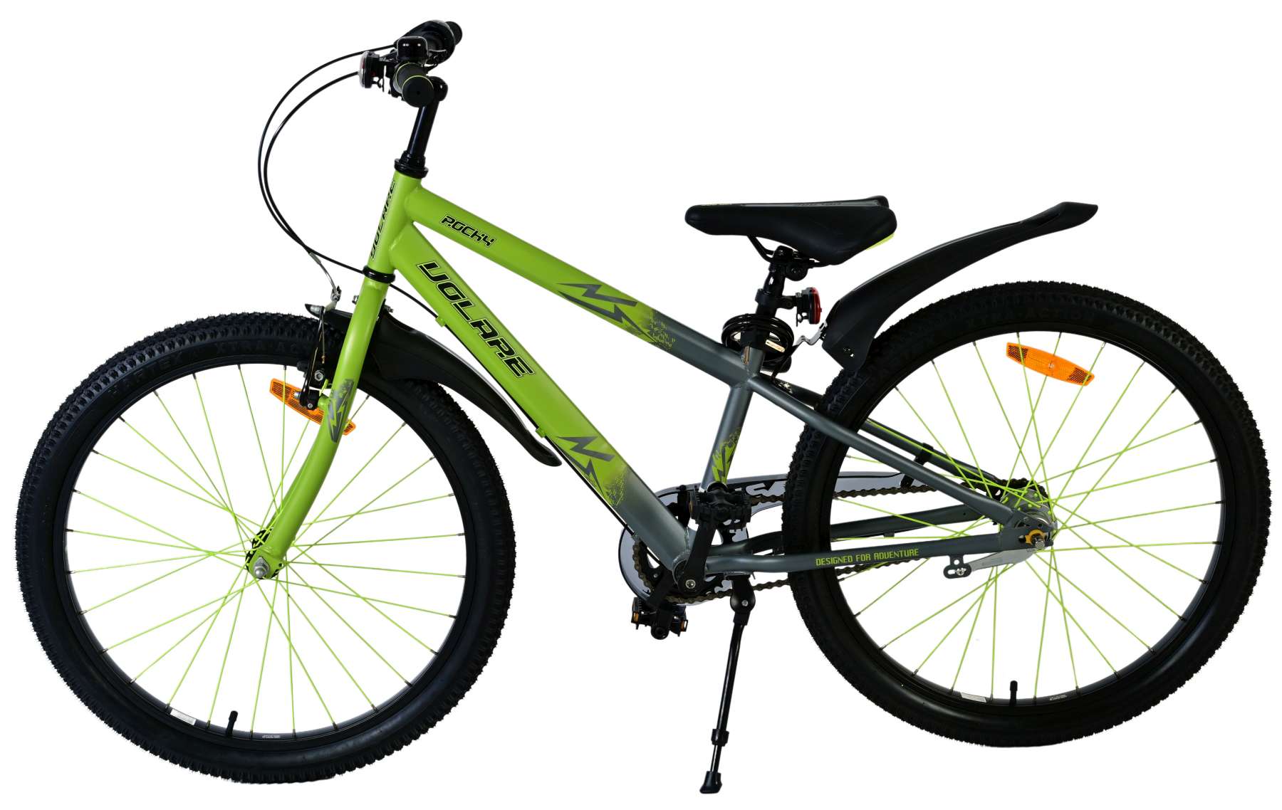 Volare Rocky Kinderfiets - 24 inch - Groen - Shimano Nexus 3 versnellingen 9 Volare Rocky Kinderfiets - 24 inch - Groen - Shimano Nexus 3 versnellingen - Afbeelding 9
