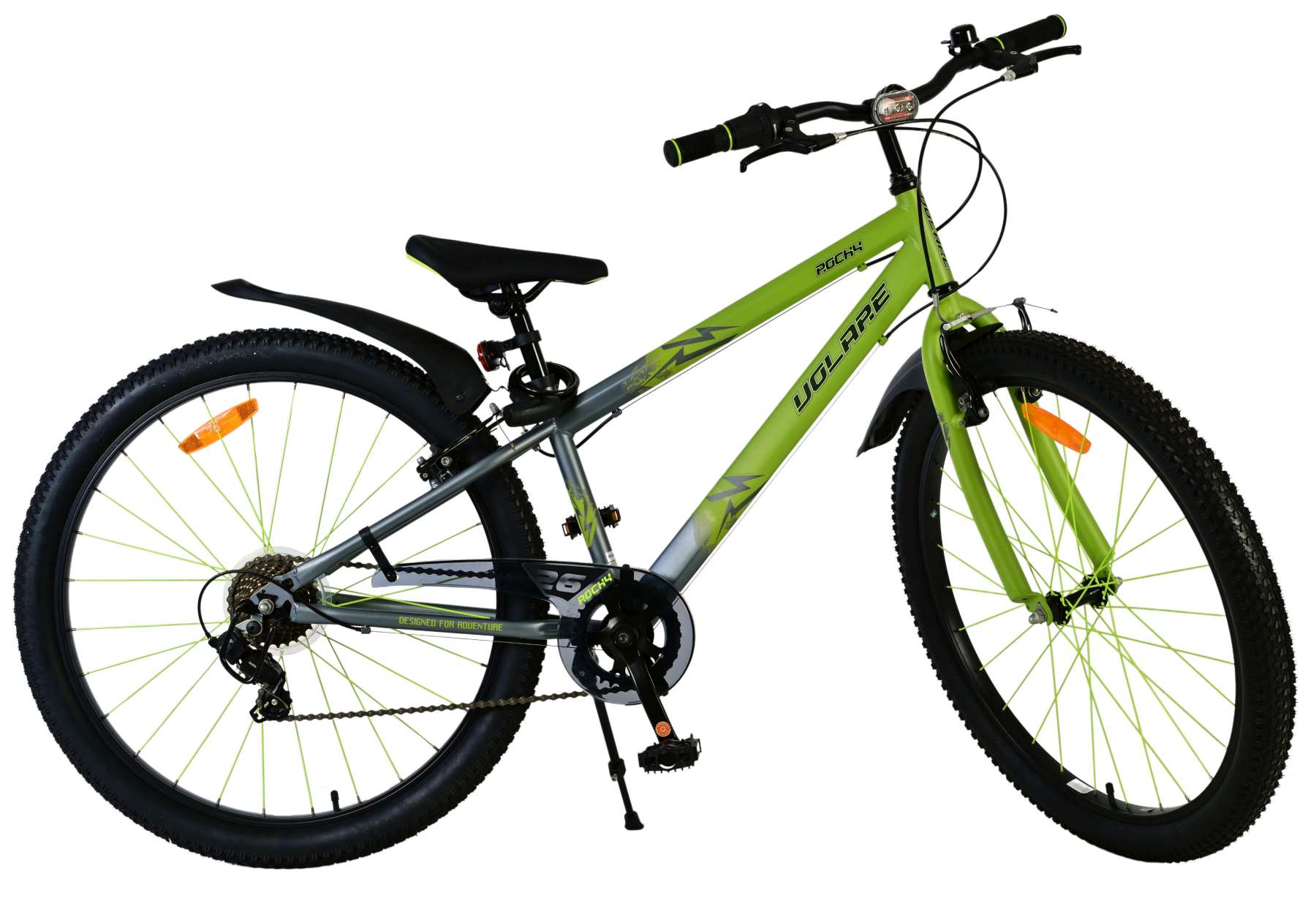 Volare Rocky Kinderfiets - 26 inch – Groen – 7 versnellingen 11 Volare Rocky Kinderfiets - 26 inch – Groen – 7 versnellingen - Afbeelding 11