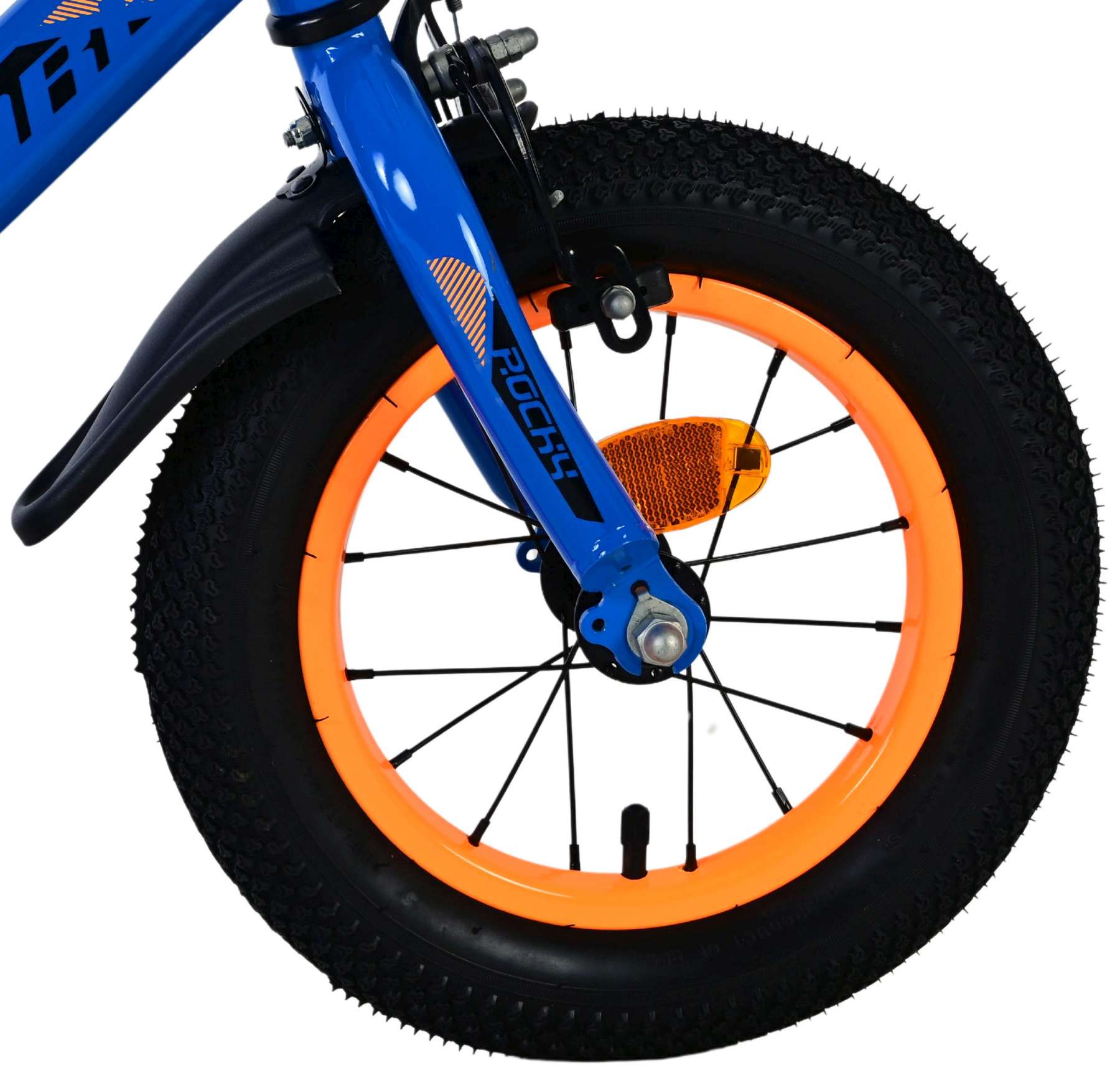 Volare Rocky Kinderfiets - Jongens - 12 inch - Blauw 3 Volare Rocky Kinderfiets - Jongens - 12 inch - Blauw - Afbeelding 3