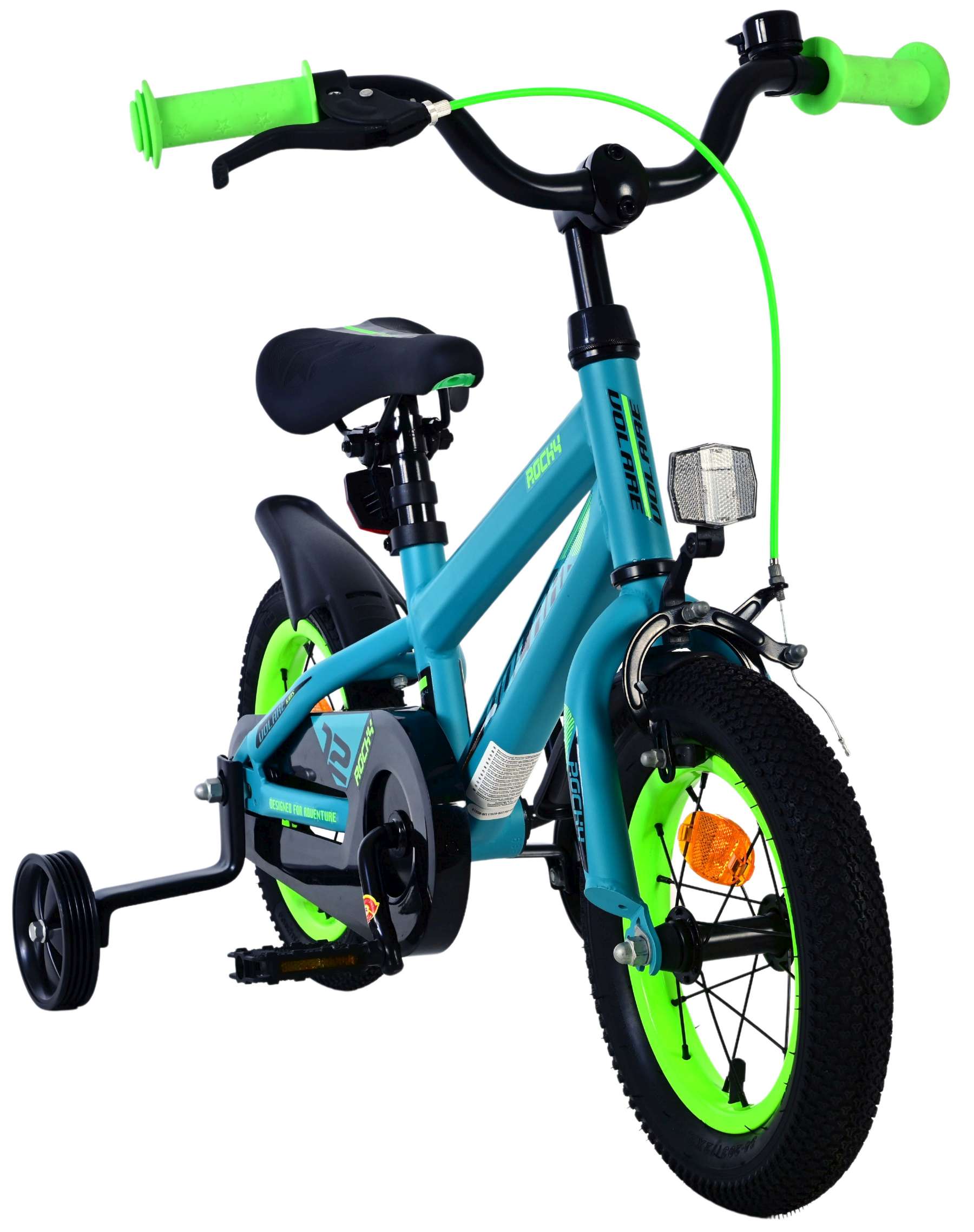 Volare Rocky Kinderfiets - Jongens - 12 inch - Groen 5 Volare Rocky Kinderfiets - Jongens - 12 inch - Groen - Afbeelding 5