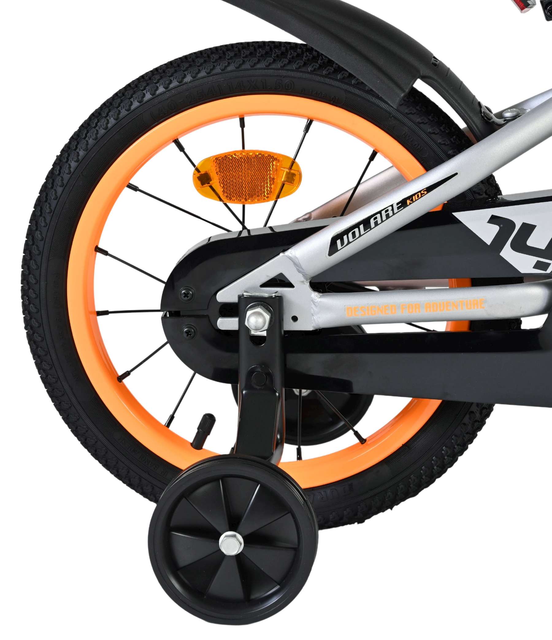 Volare Rocky Kinderfiets - Jongens - 14 inch - Grijs 2 Volare Rocky Kinderfiets - Jongens - 14 inch - Grijs - Afbeelding 2