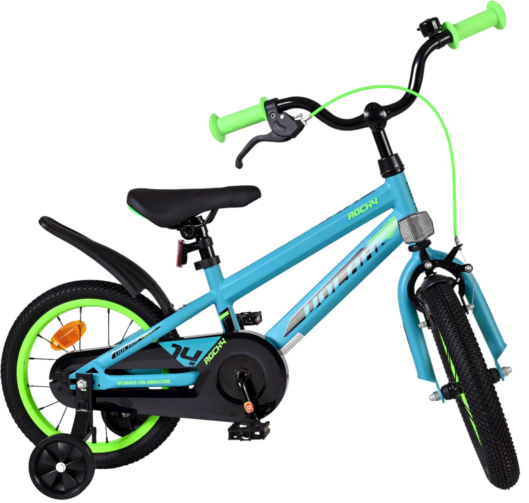 Volare Rocky Kinderfiets - Jongens - 14 inch - Groen 10 Volare Rocky Kinderfiets - Jongens - 14 inch - Groen - Afbeelding 10