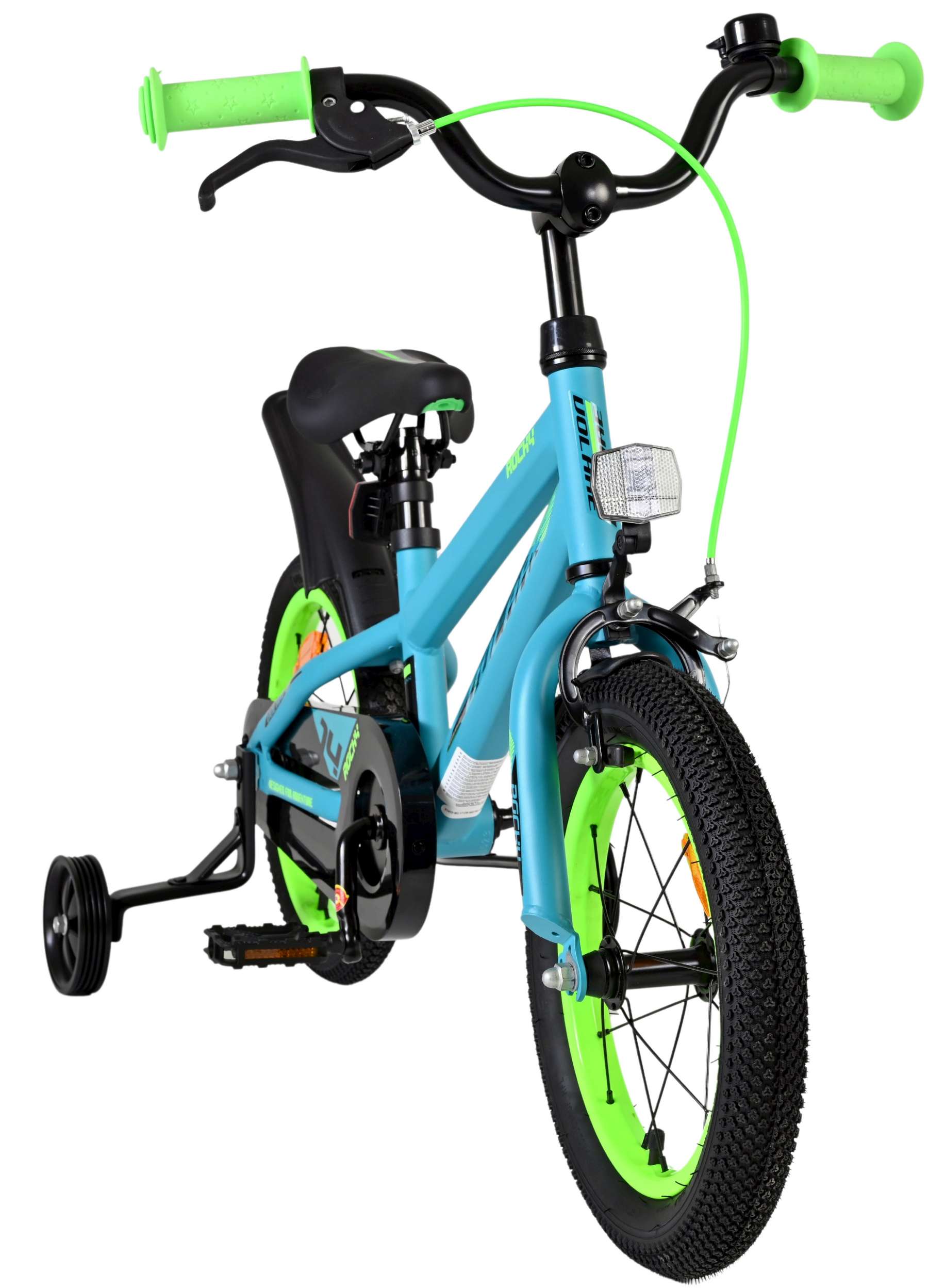 Volare Rocky Kinderfiets - Jongens - 14 inch - Groen 5 Volare Rocky Kinderfiets - Jongens - 14 inch - Groen - Afbeelding 5